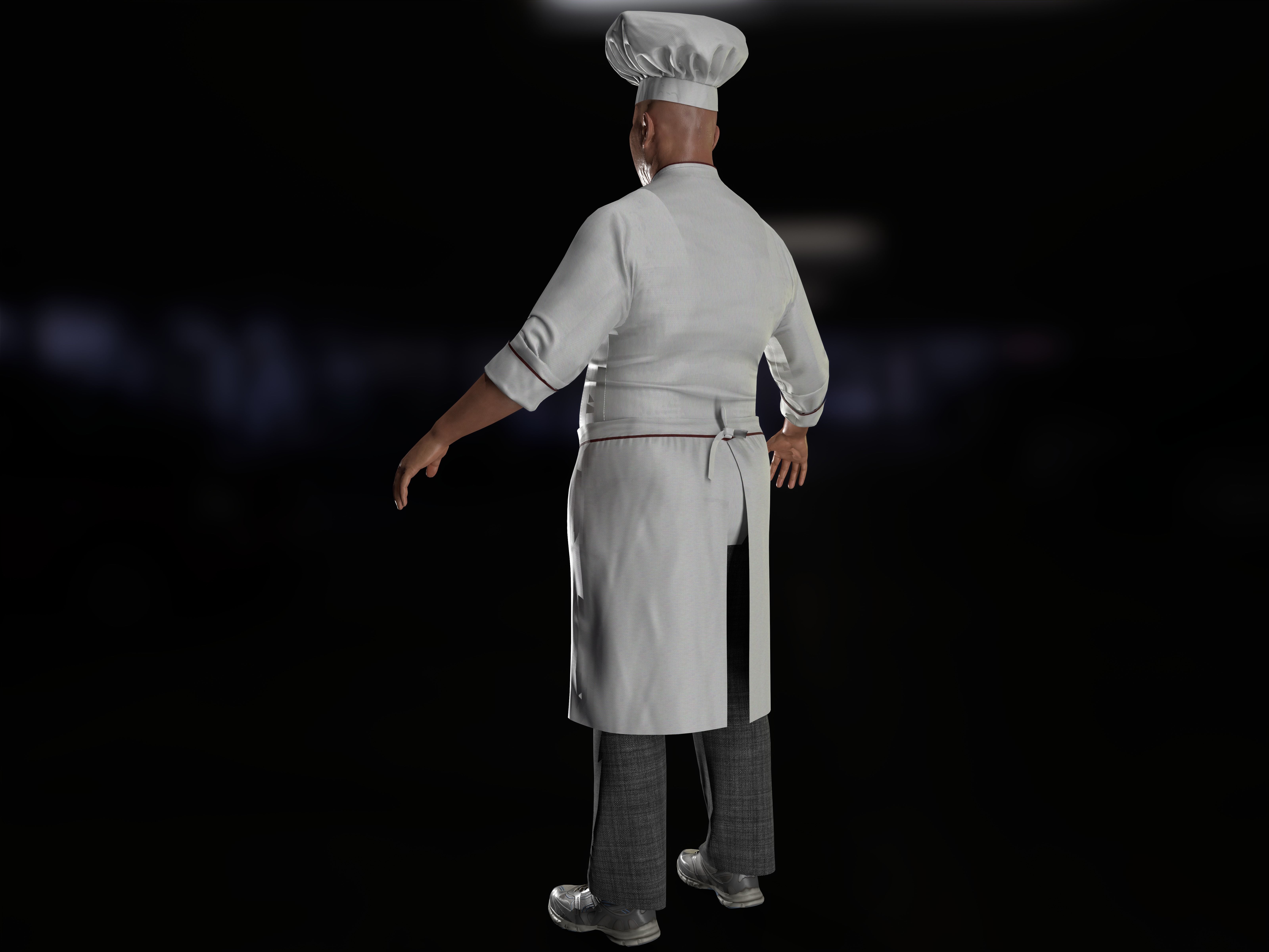 Master Chef with High-Quality 3D Models 3D model_3