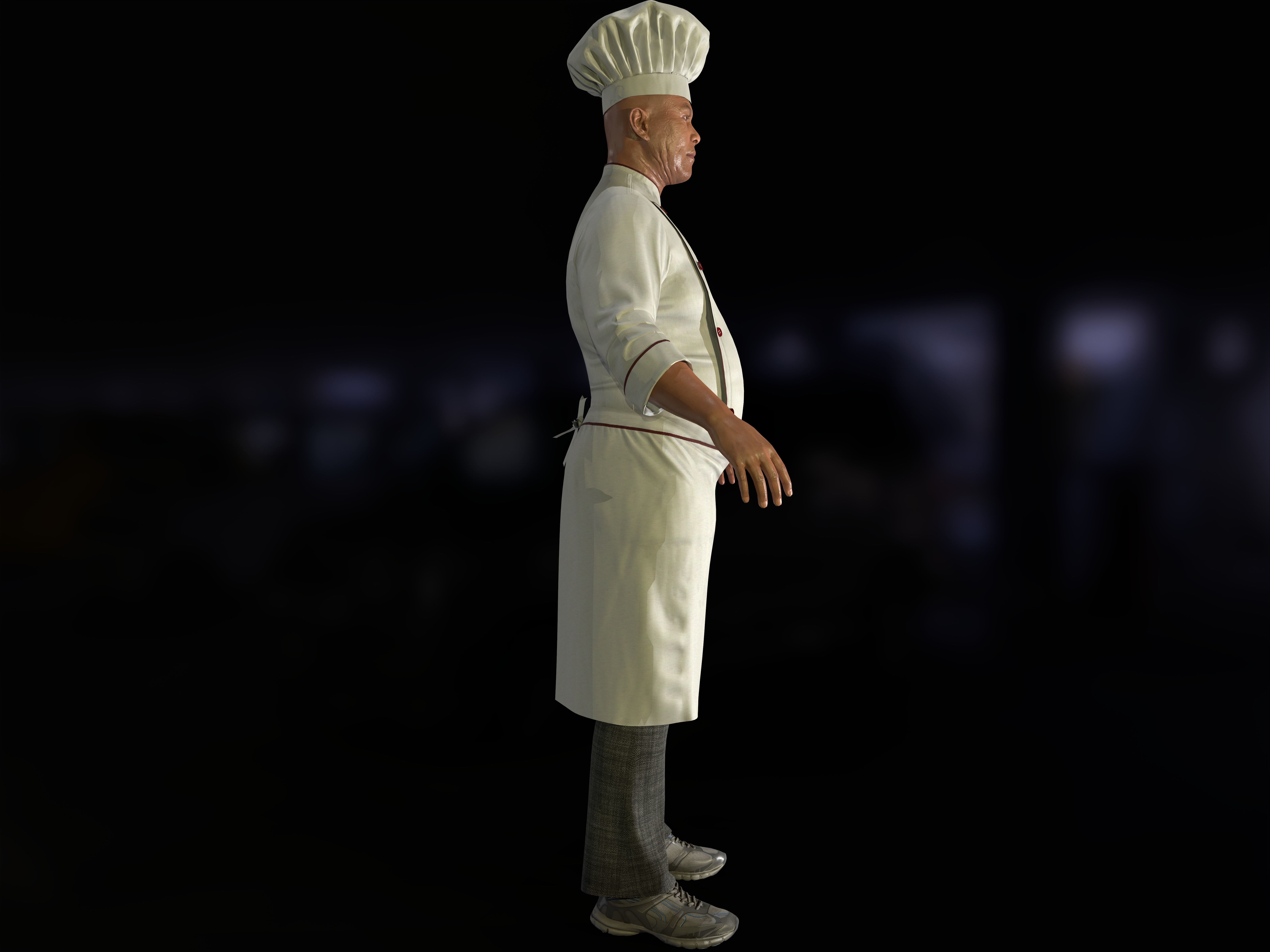 Master Chef with High-Quality 3D Models 3D model_2