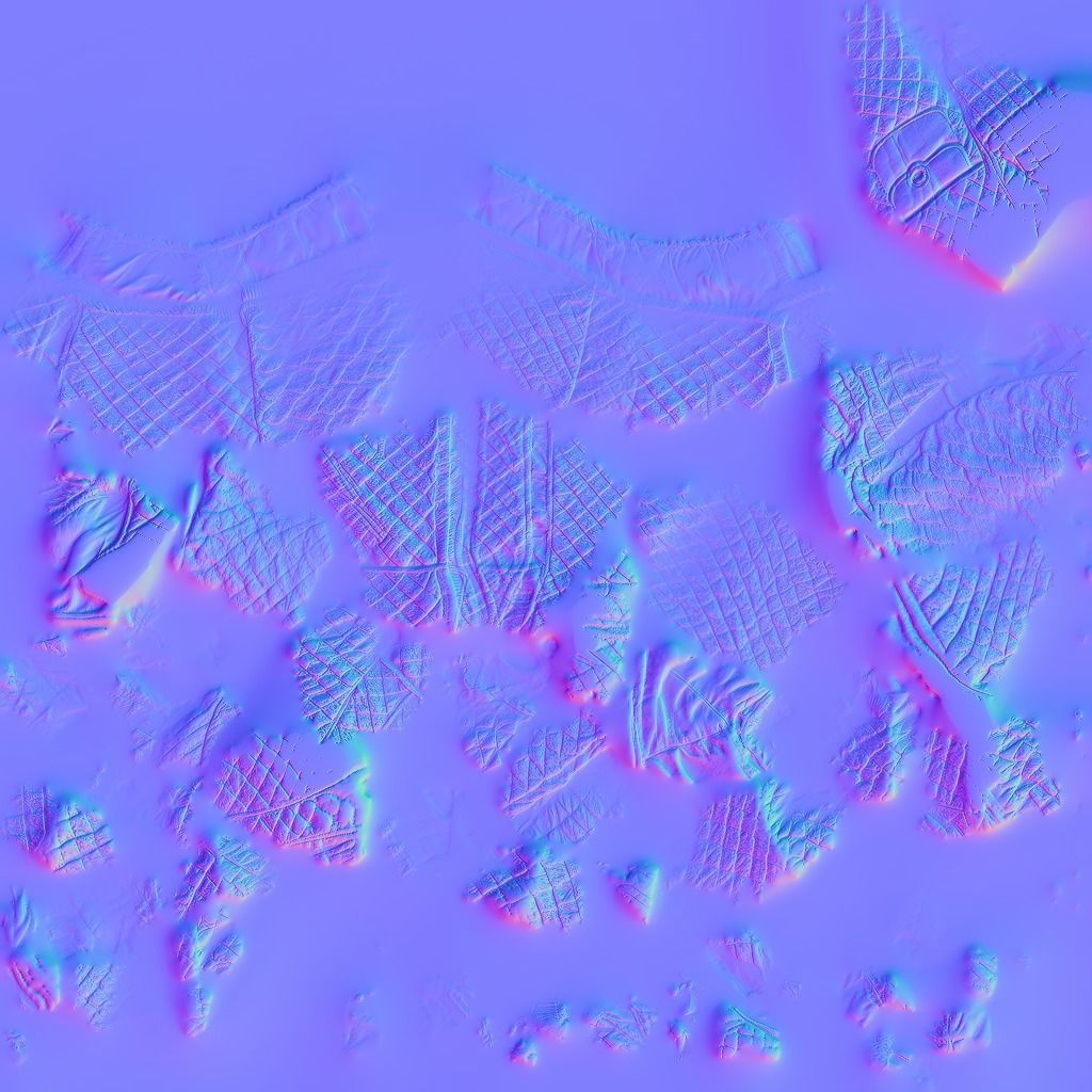 Brown Checkered Coat Free low-poly 3D model_5