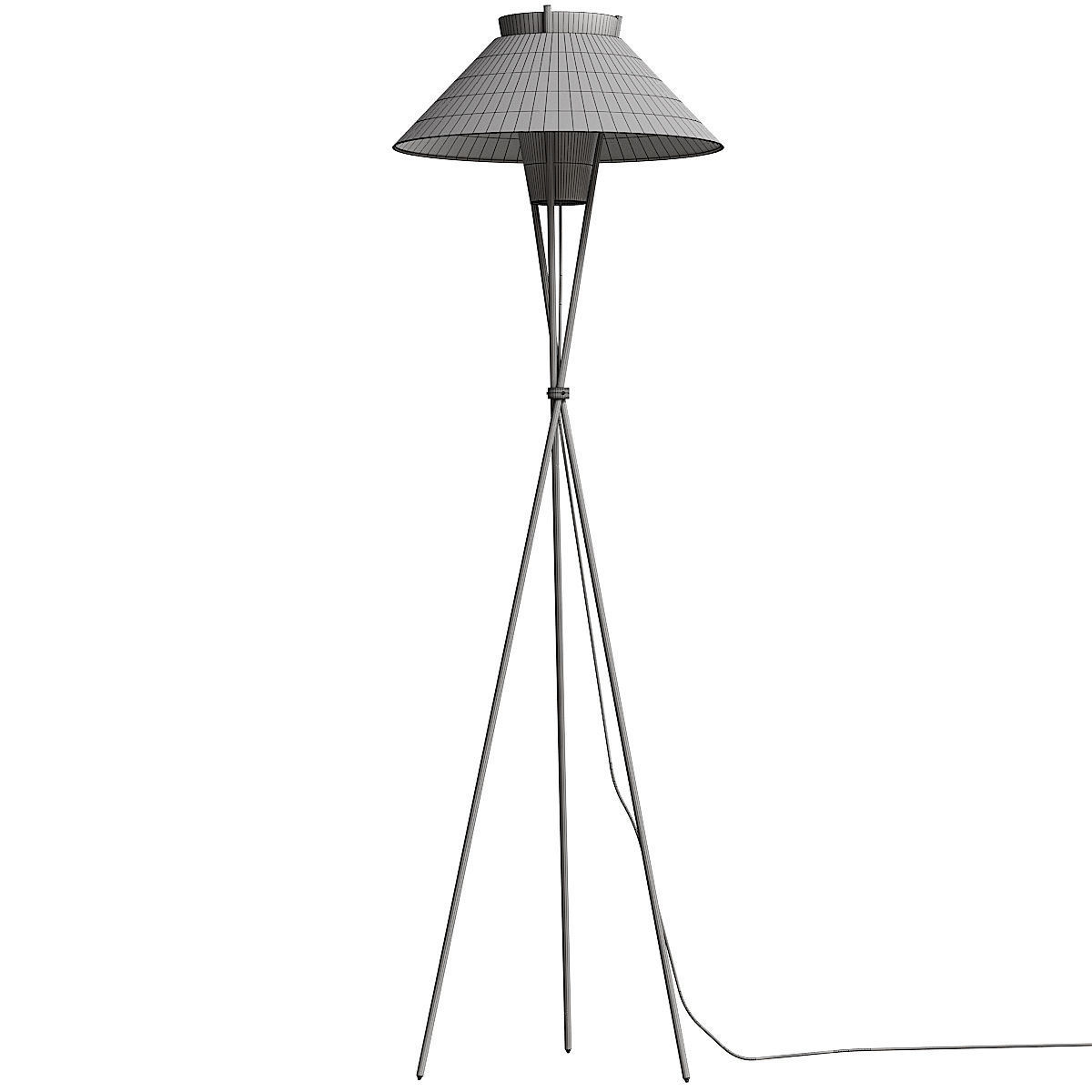 Lampatron HOGER floor light 3D model_1