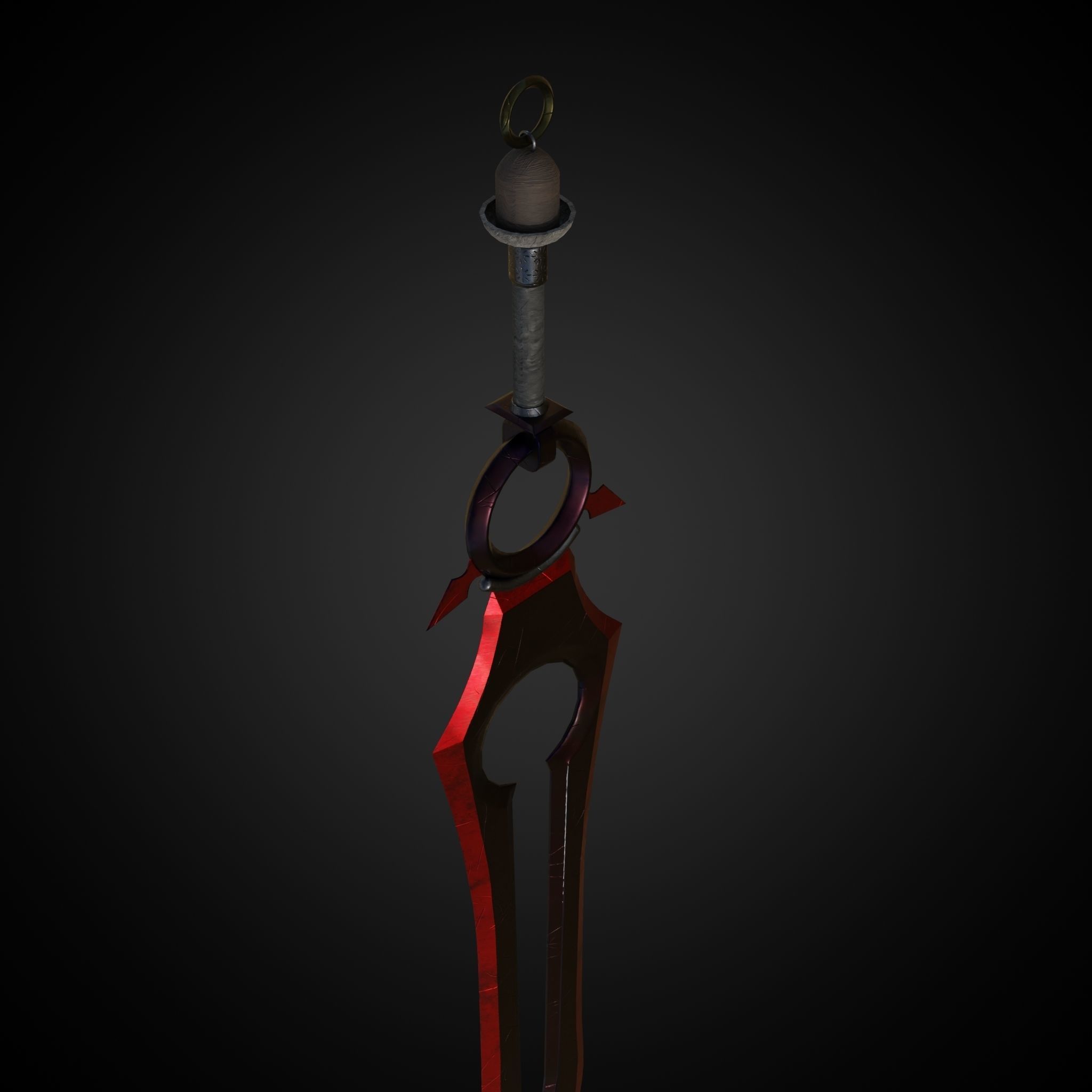Sword of Warrior collection Low-poly 3D model_15