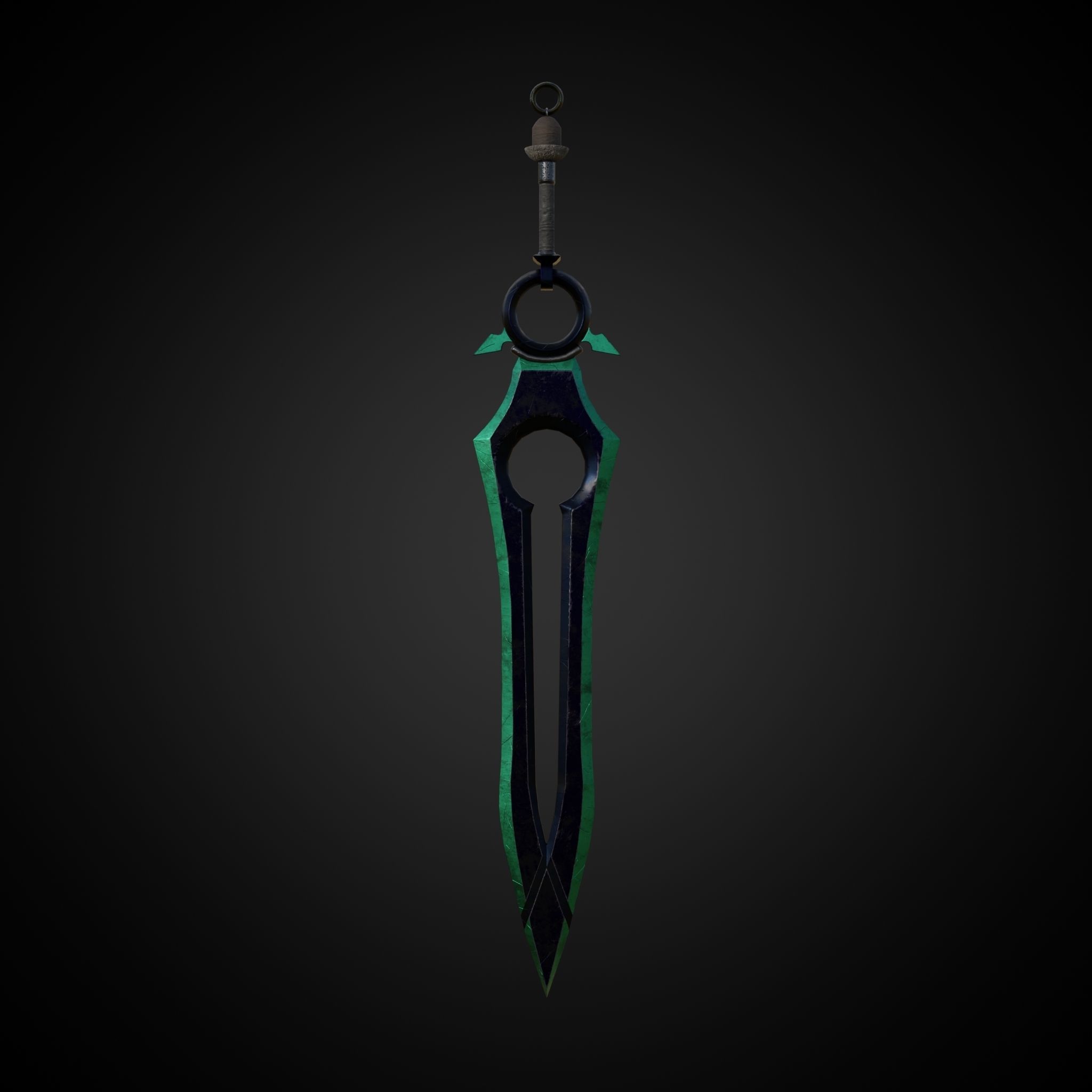 Sword of Warrior collection Low-poly 3D model_9