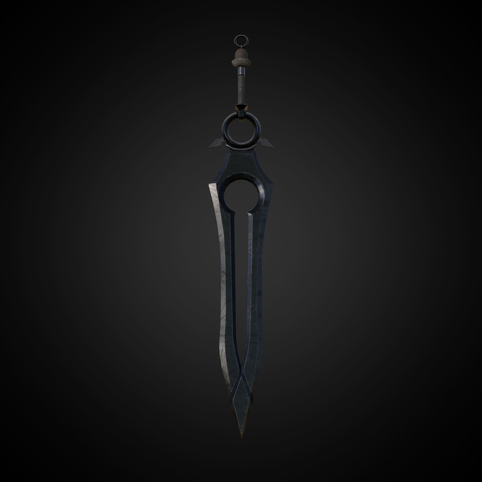 Sword of Warrior collection Low-poly 3D model_23