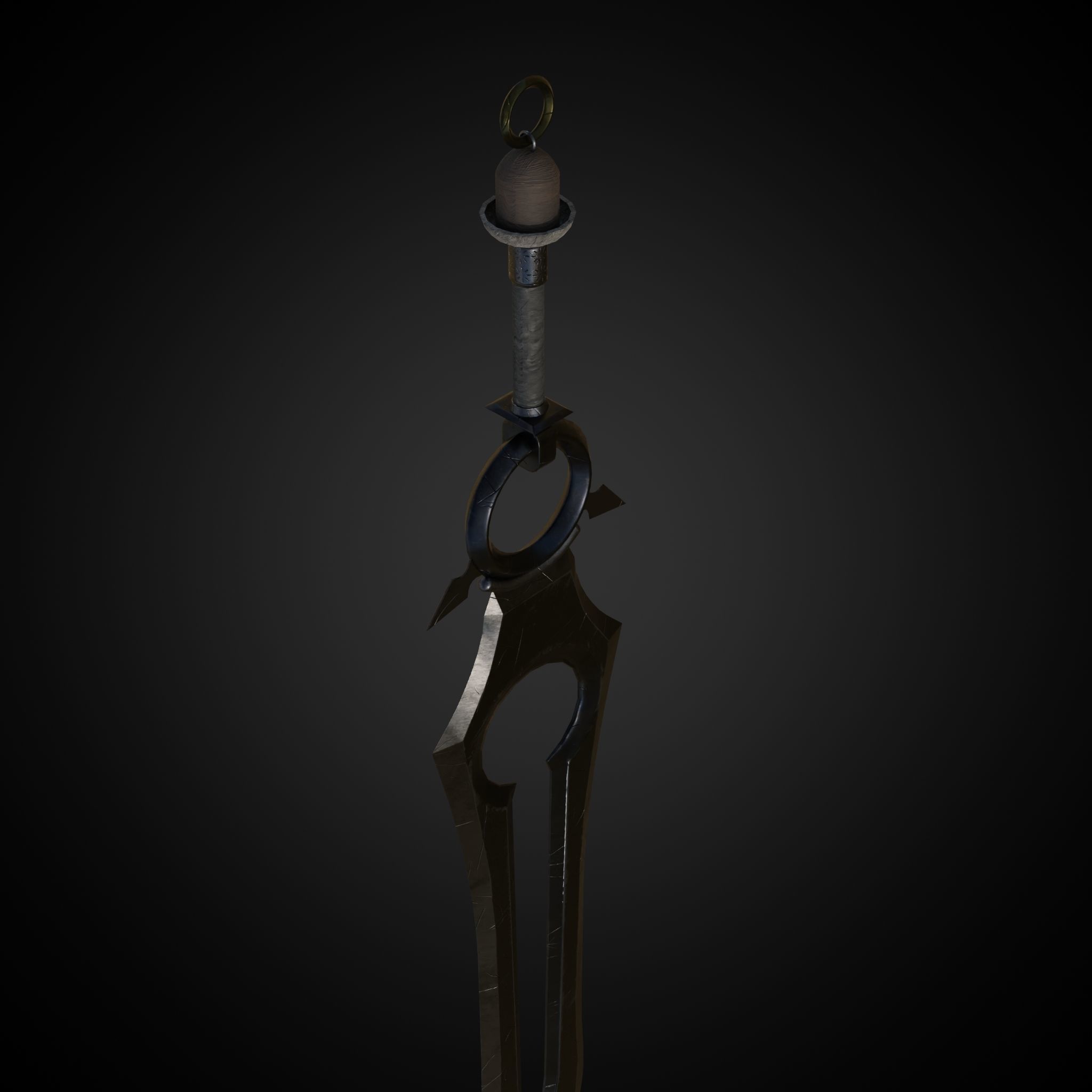 Sword of Warrior collection Low-poly 3D model_37