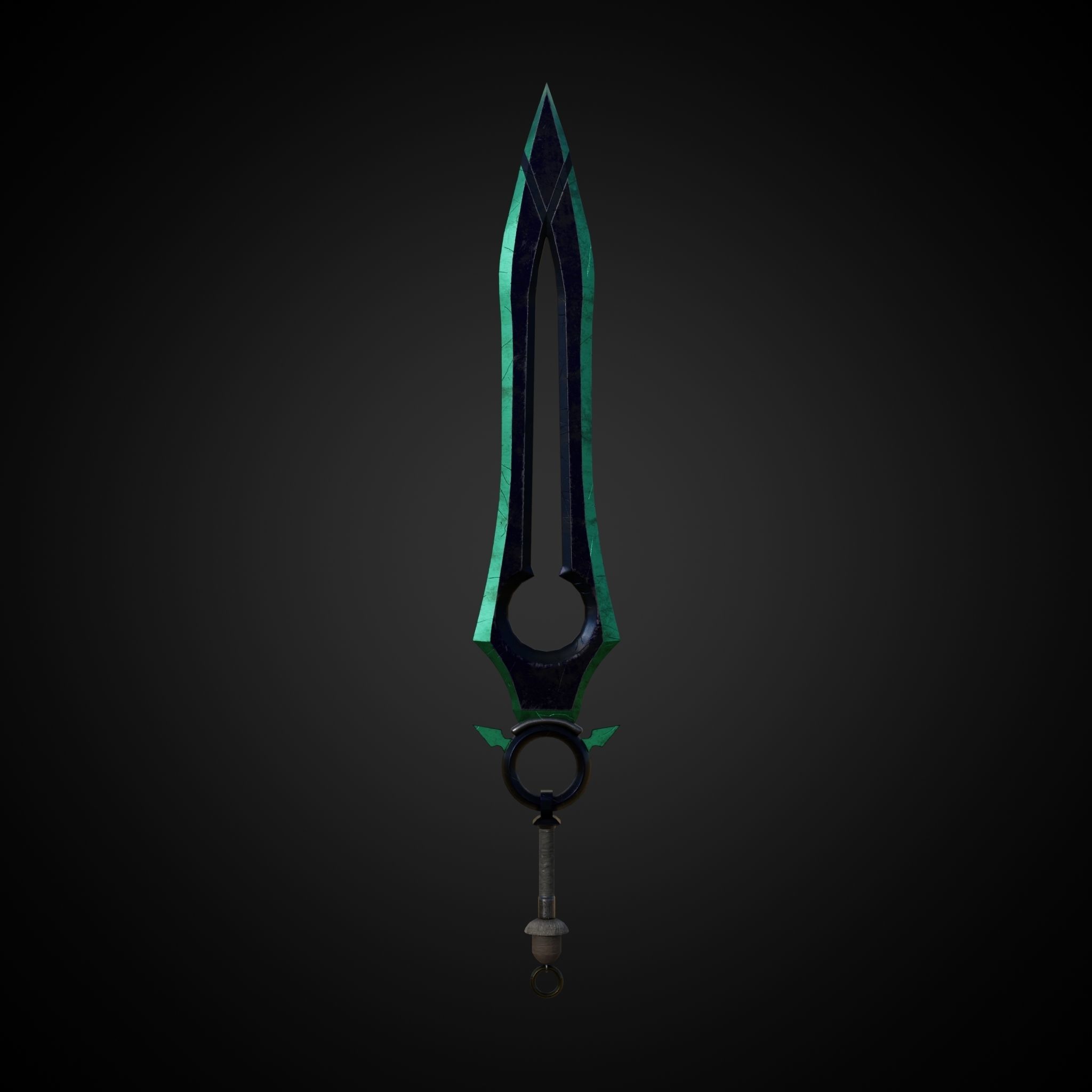 Sword of Warrior collection Low-poly 3D model_1
