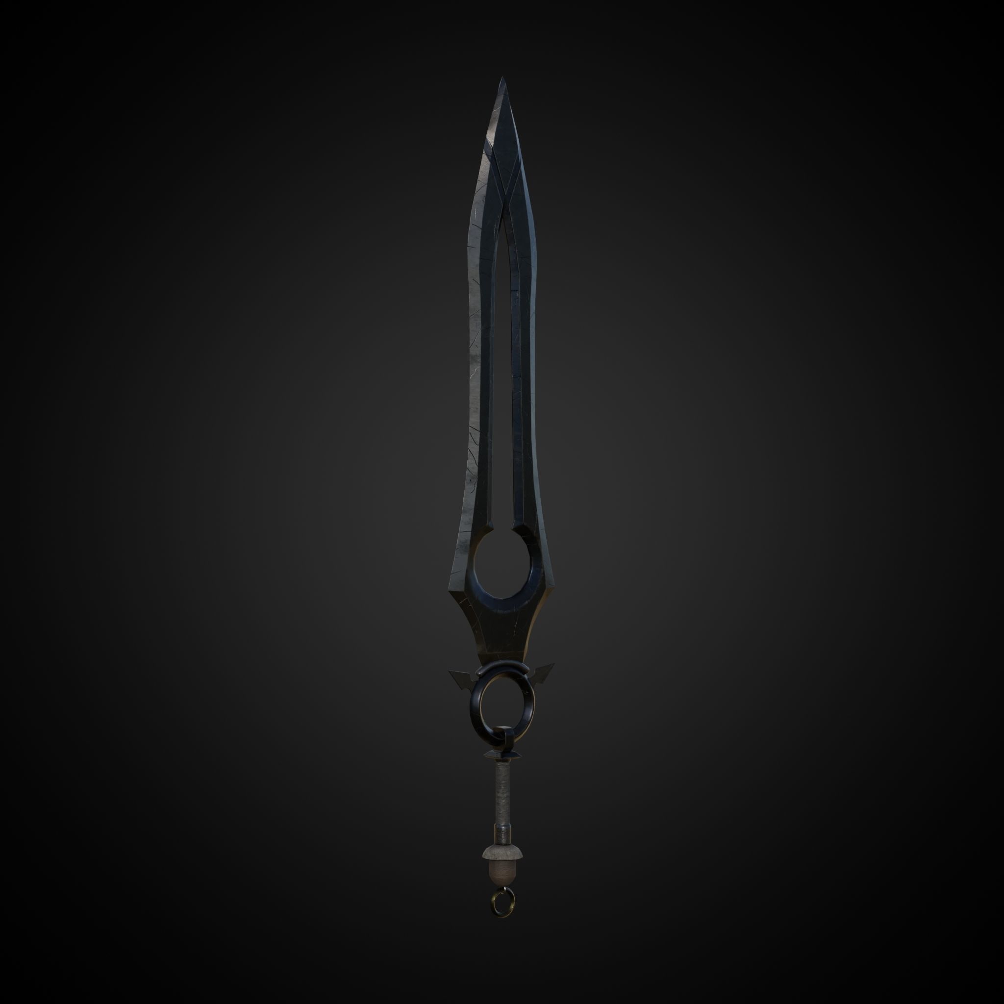 Sword of Warrior collection Low-poly 3D model_13