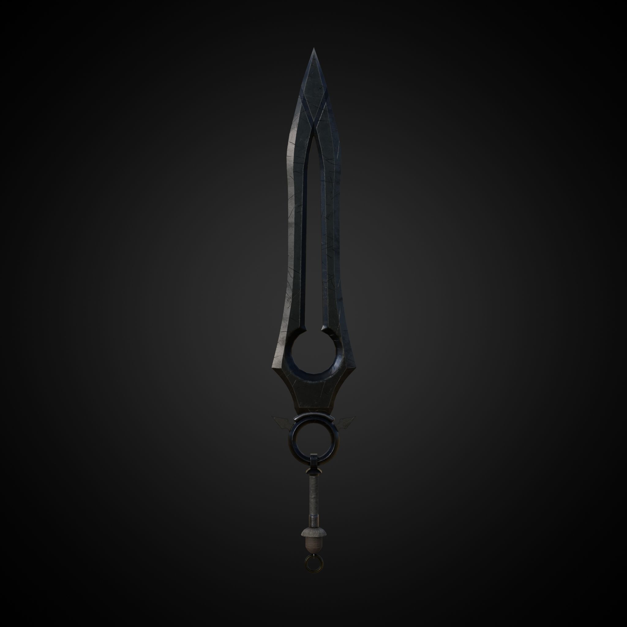 Sword of Warrior collection Low-poly 3D model_3