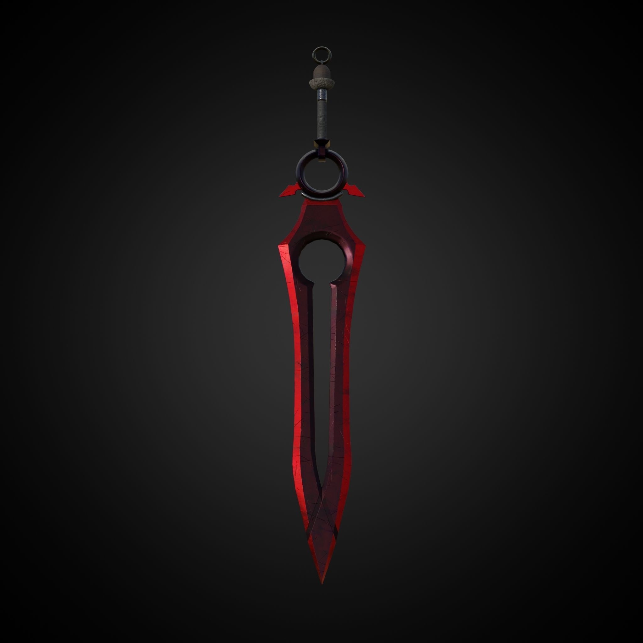 Sword of Warrior collection Low-poly 3D model_12