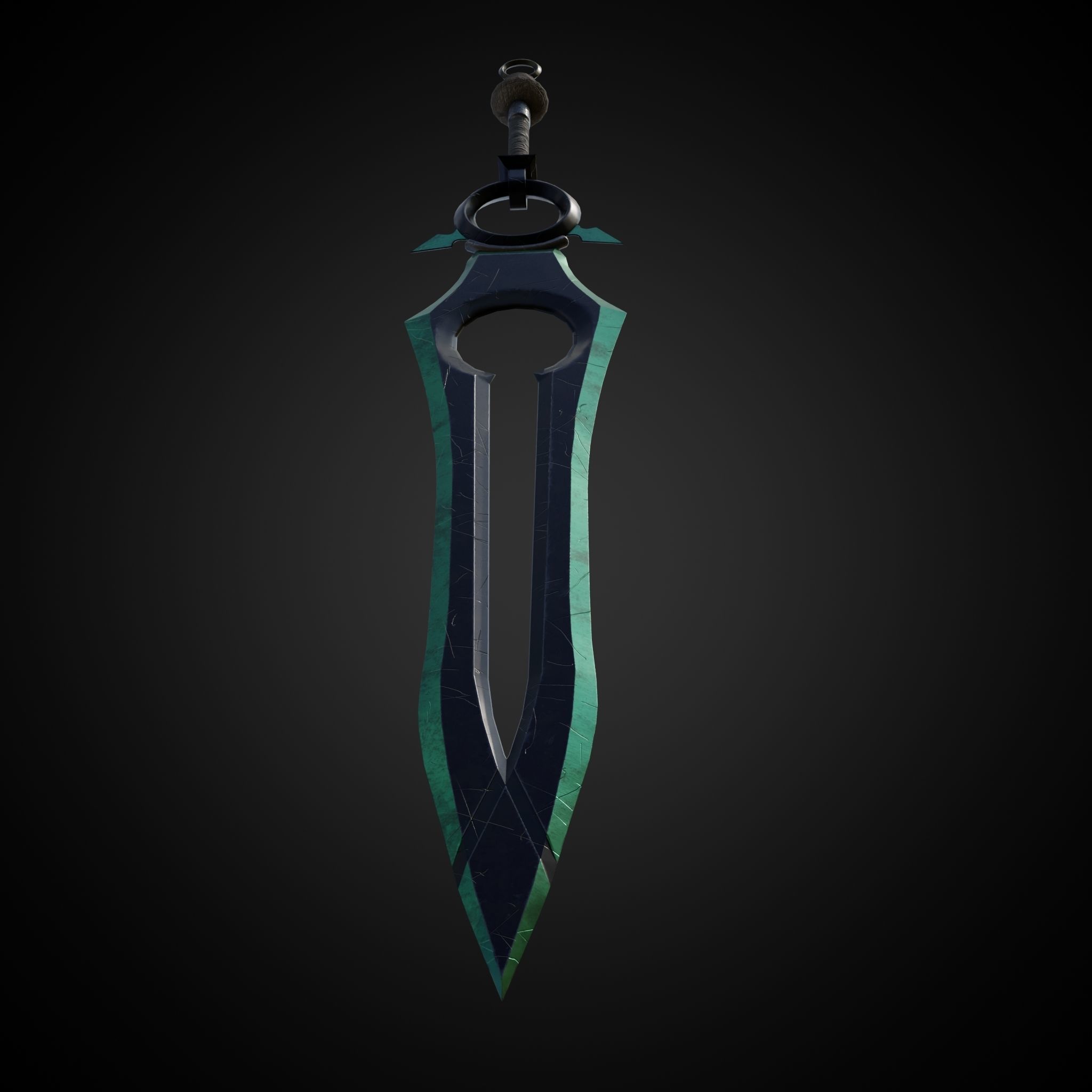 Sword of Warrior collection Low-poly 3D model_7