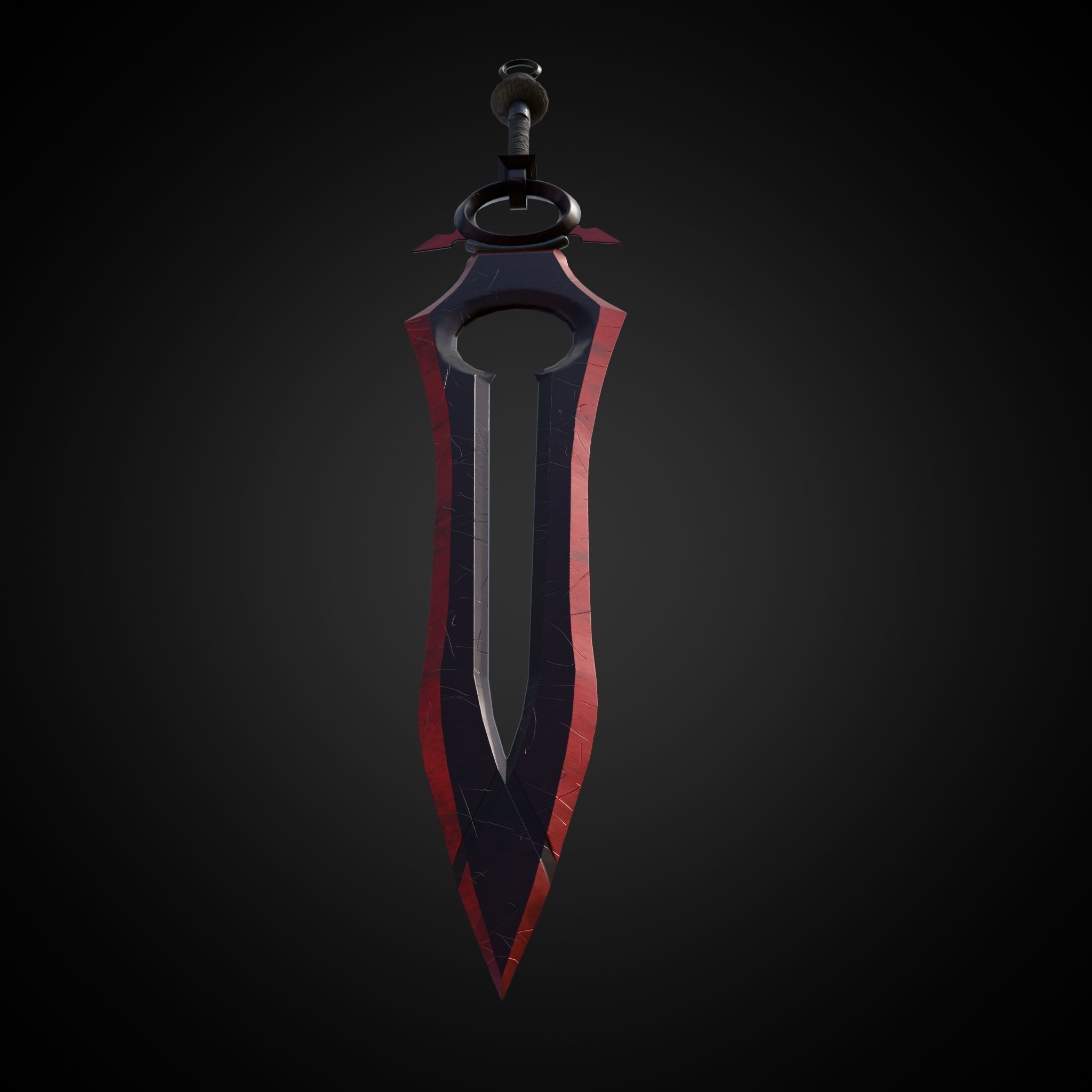 Sword of Warrior collection Low-poly 3D model_16