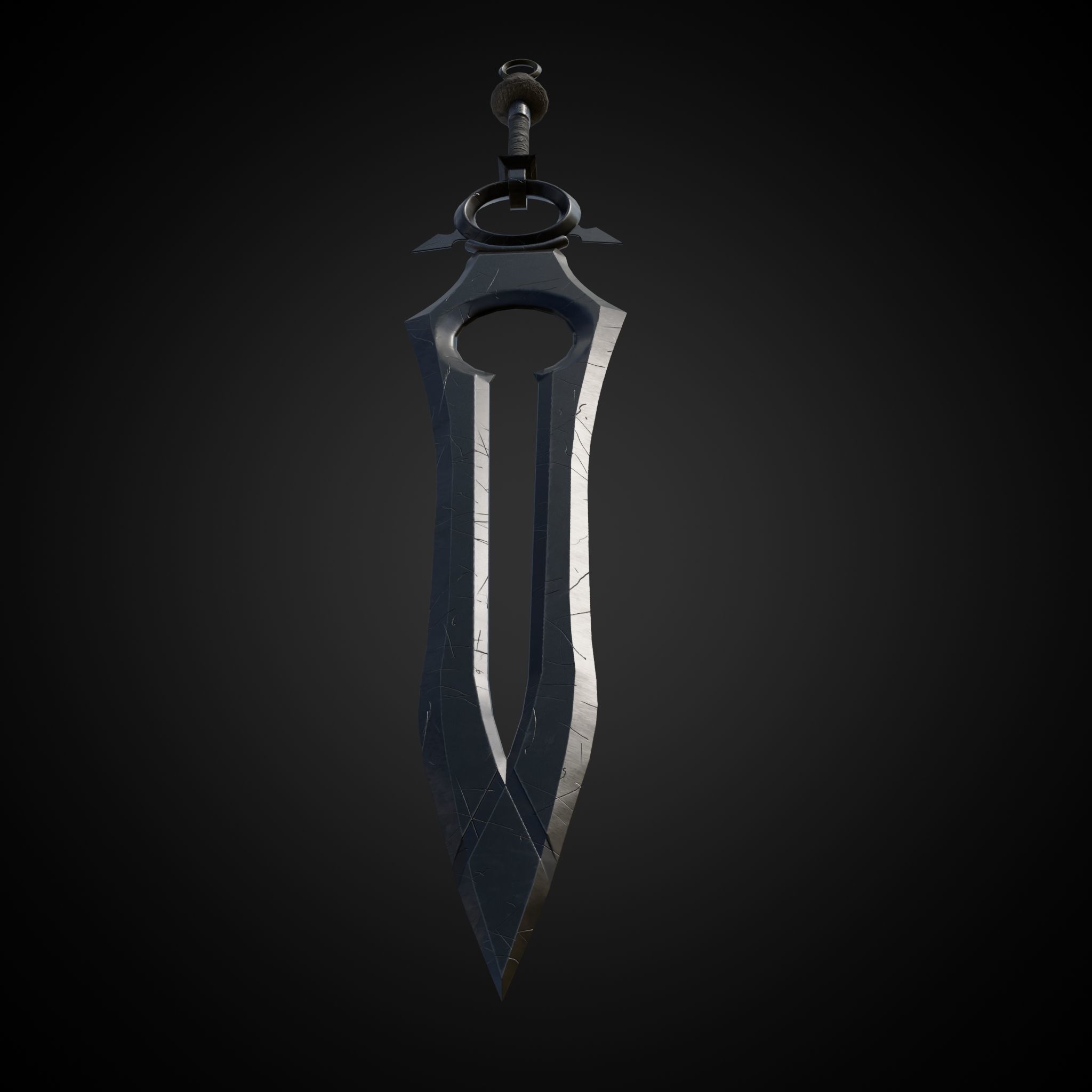 Sword of Warrior collection Low-poly 3D model_38