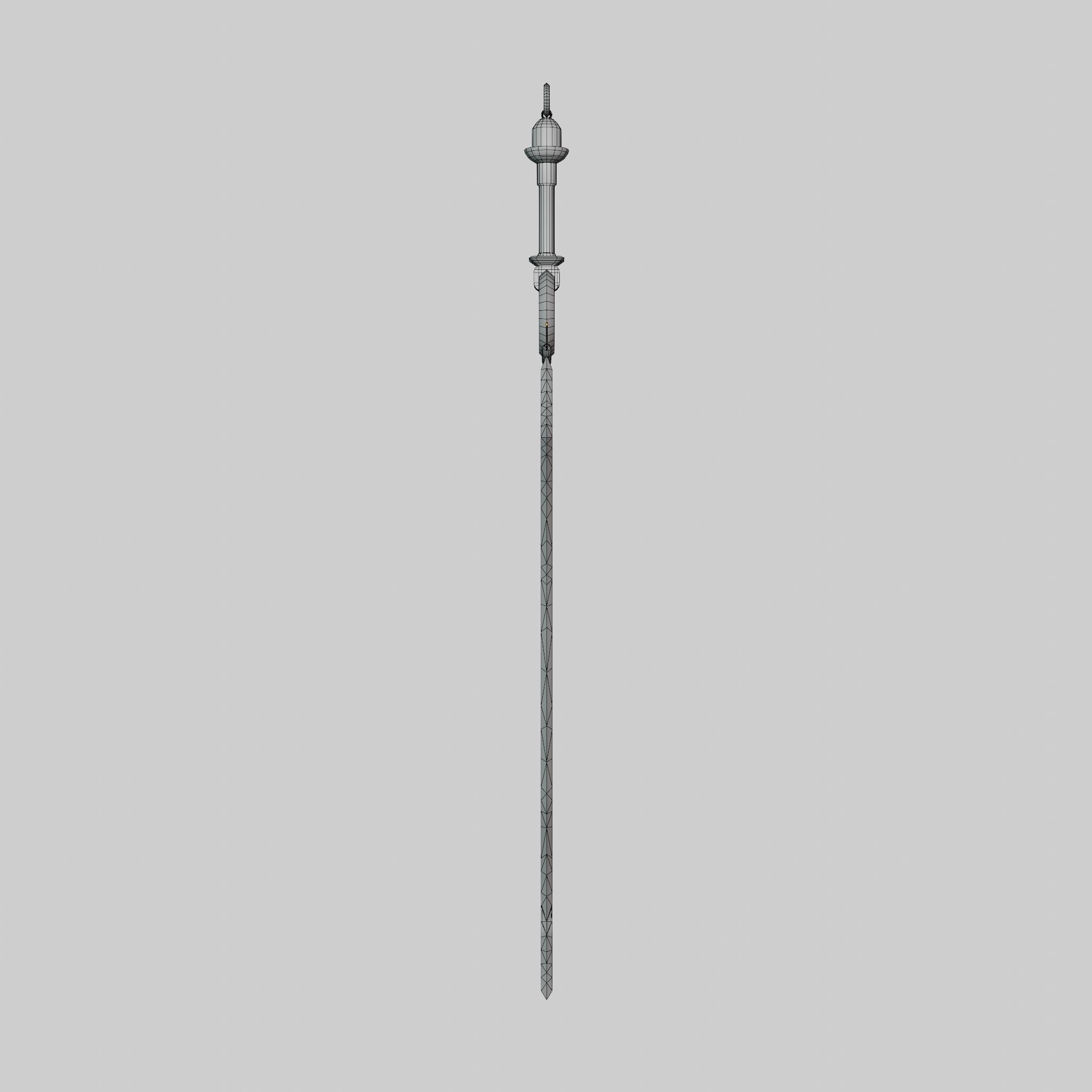 Sword of Warrior collection Low-poly 3D model_42