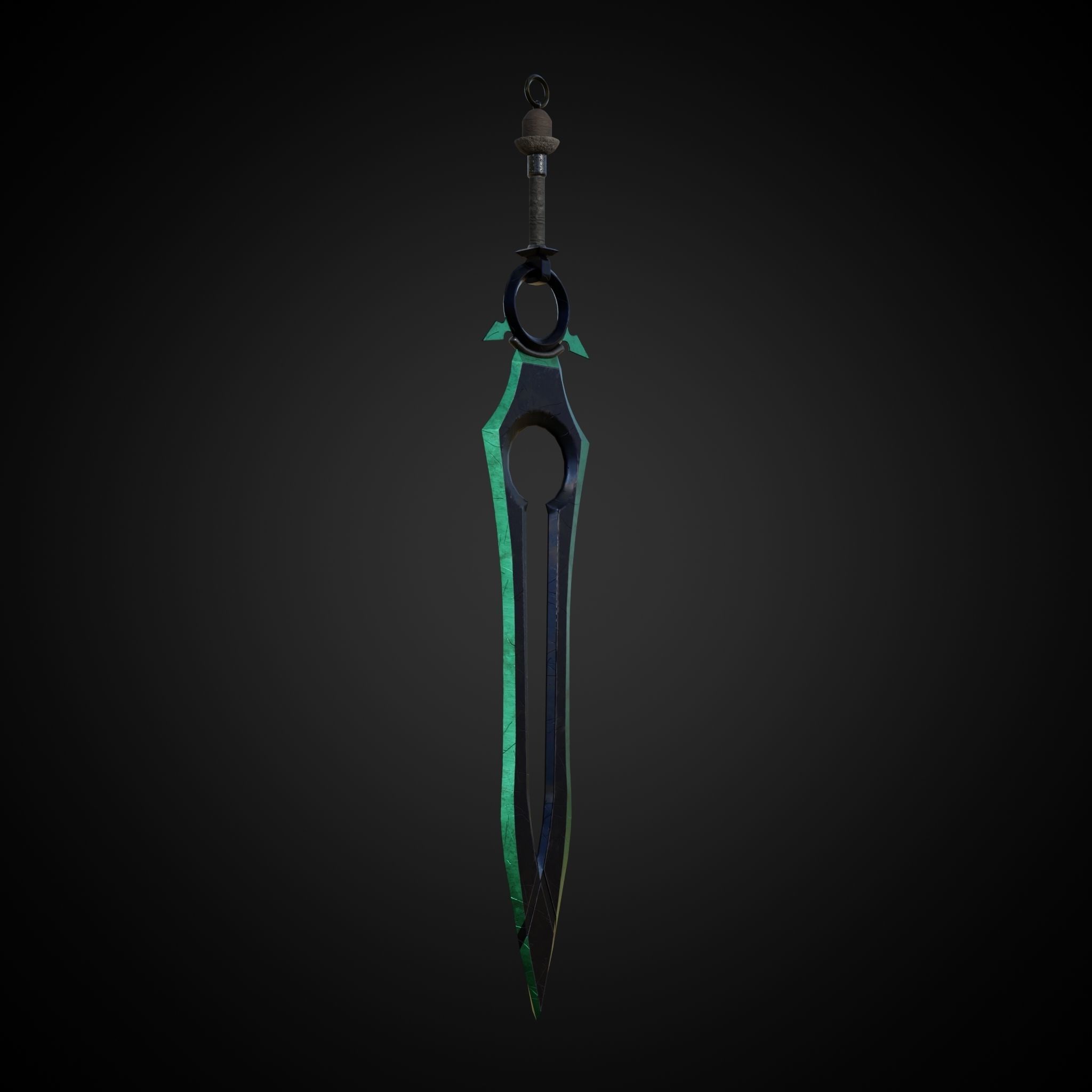 Sword of Warrior collection Low-poly 3D model_8
