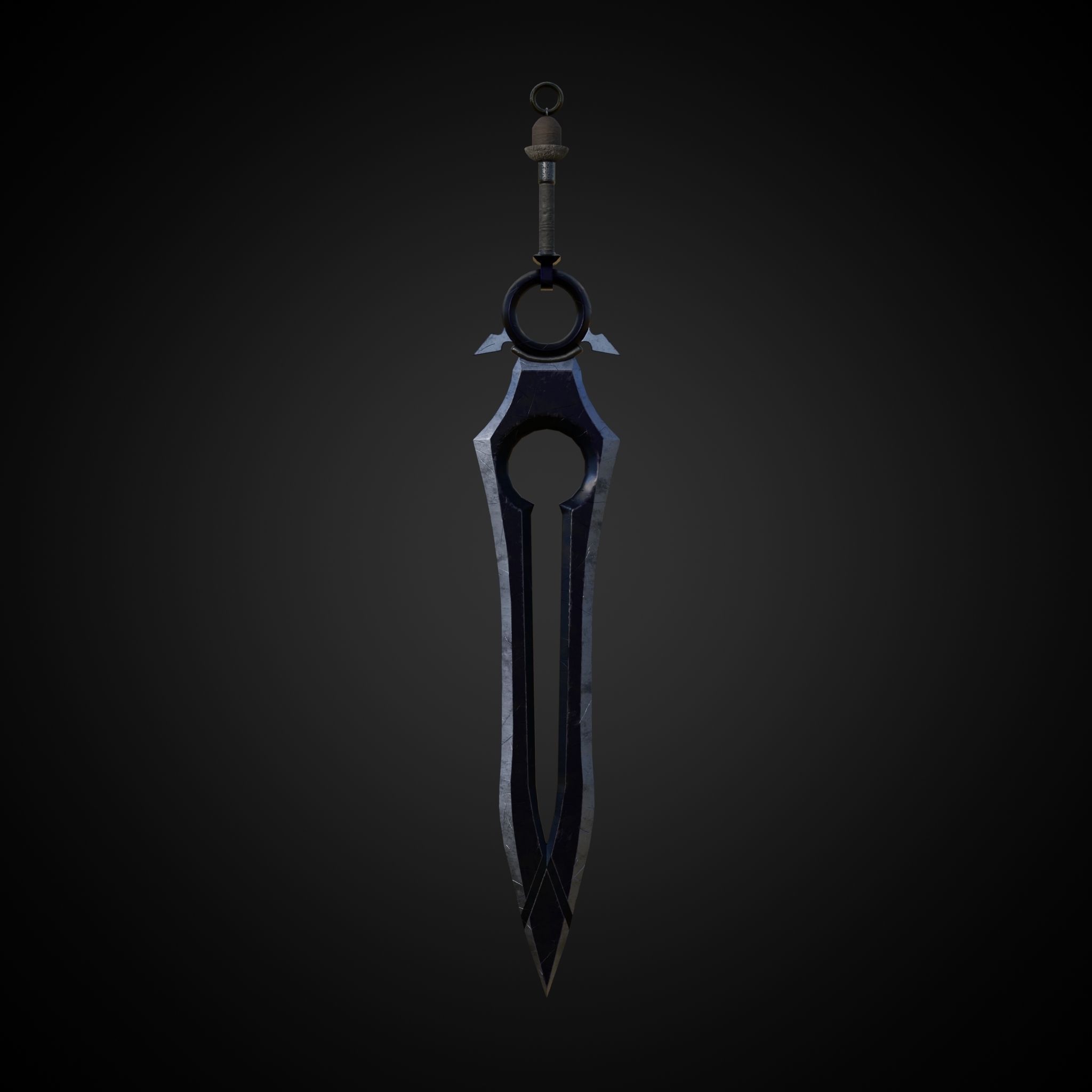 Sword of Warrior collection Low-poly 3D model_35