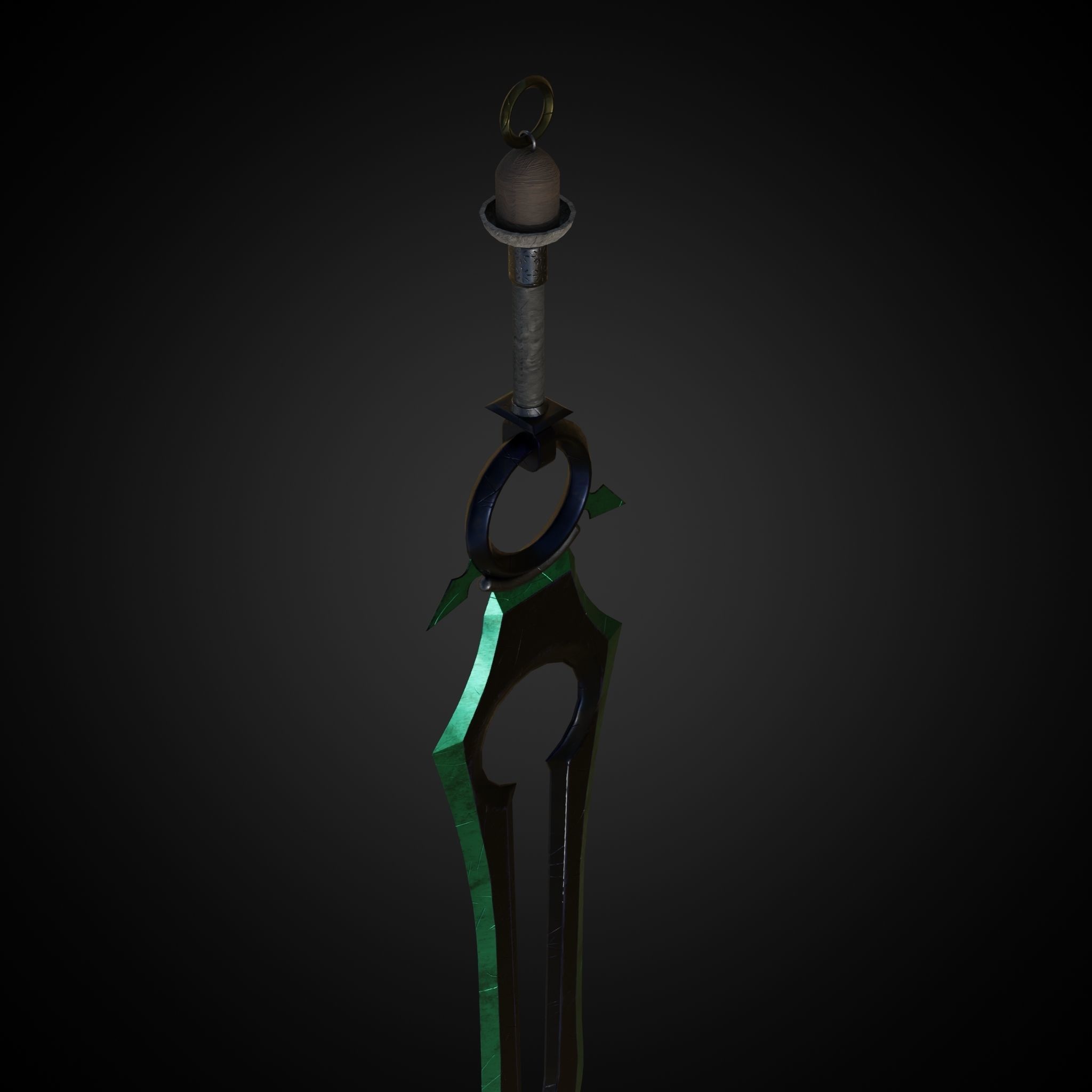 Sword of Warrior collection Low-poly 3D model_6