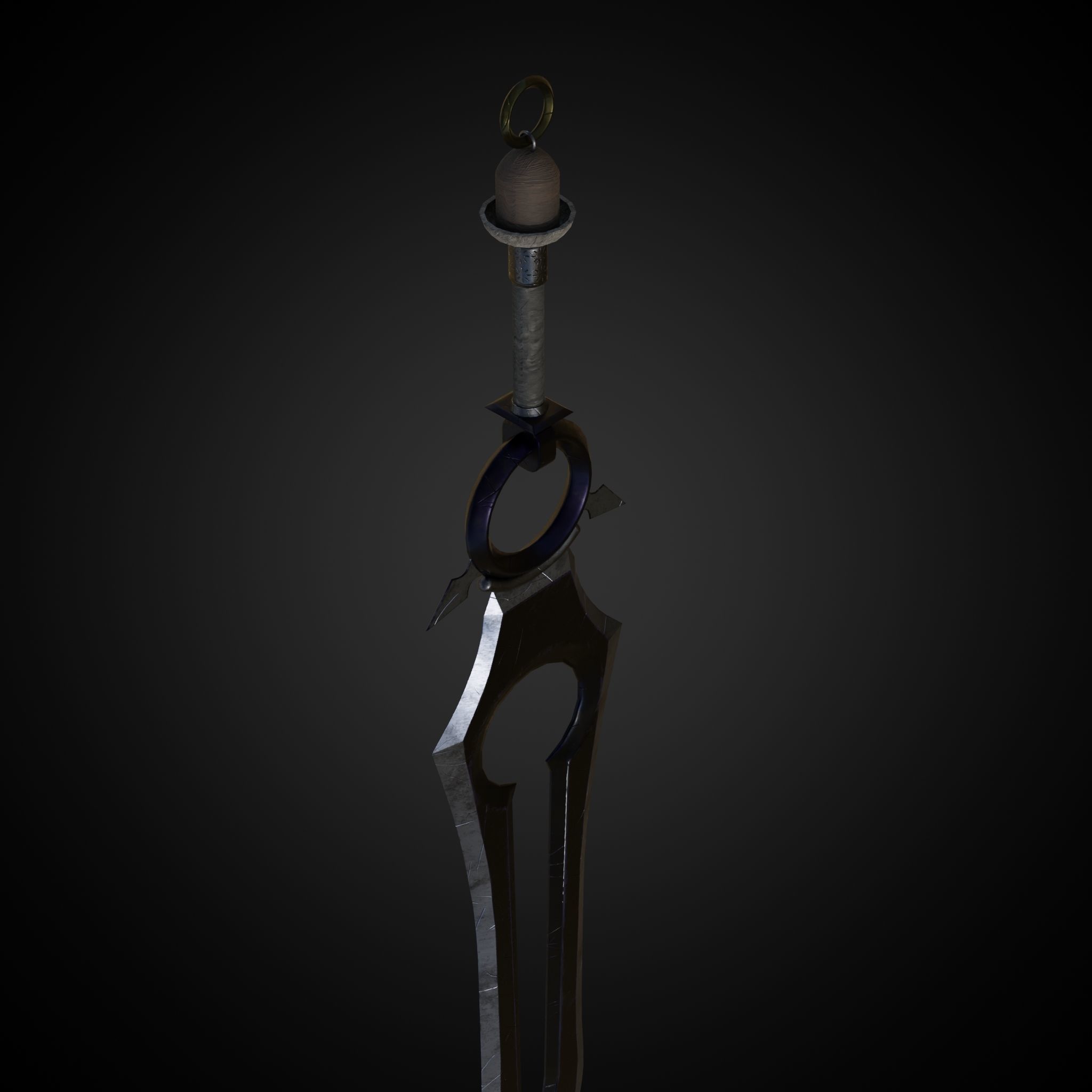 Sword of Warrior collection Low-poly 3D model_31