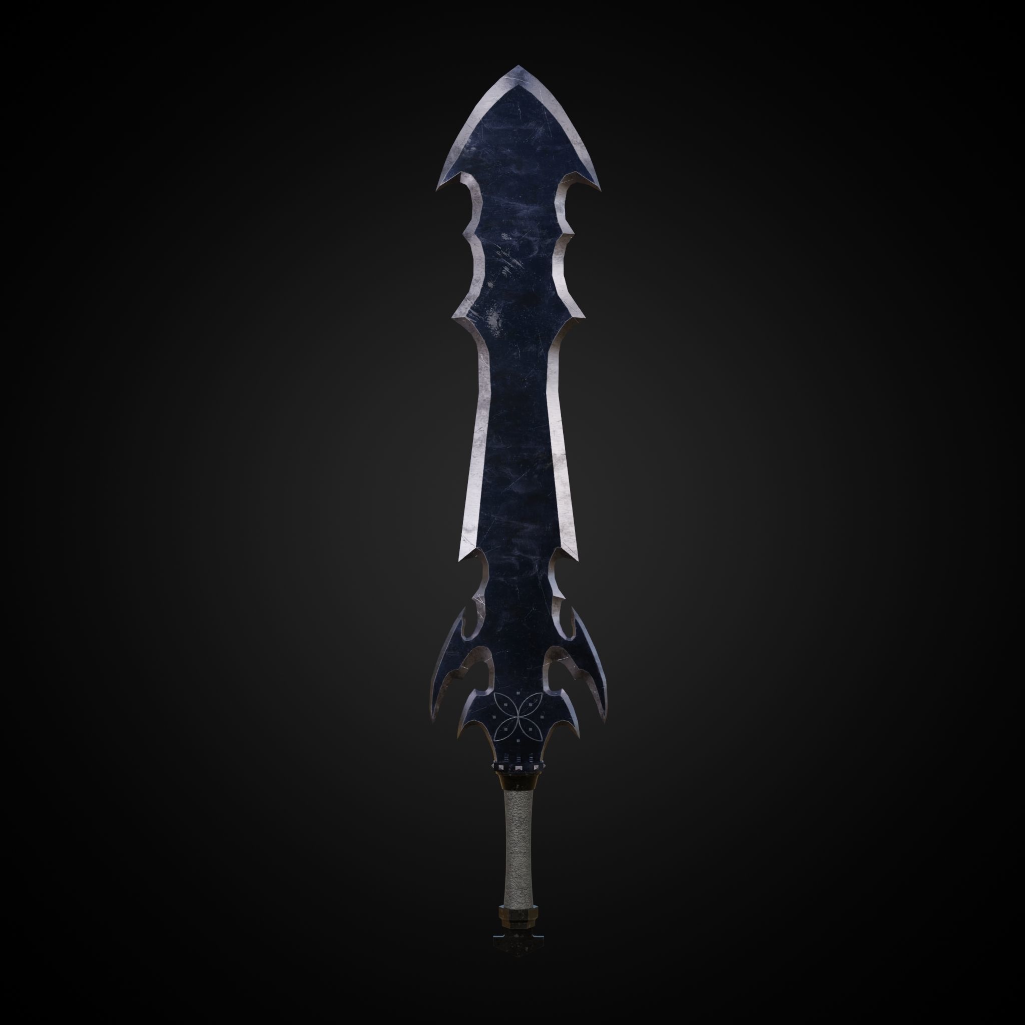 Sword of Warrior collection Low-poly 3D model_22