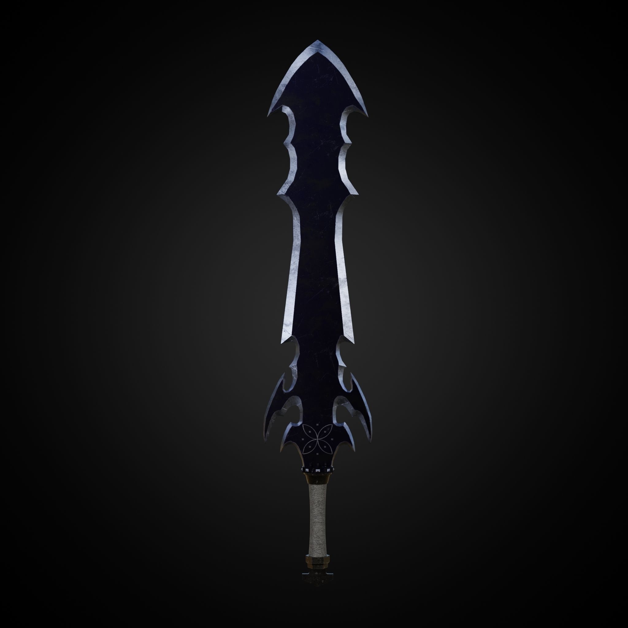 Sword of Warrior collection Low-poly 3D model_26