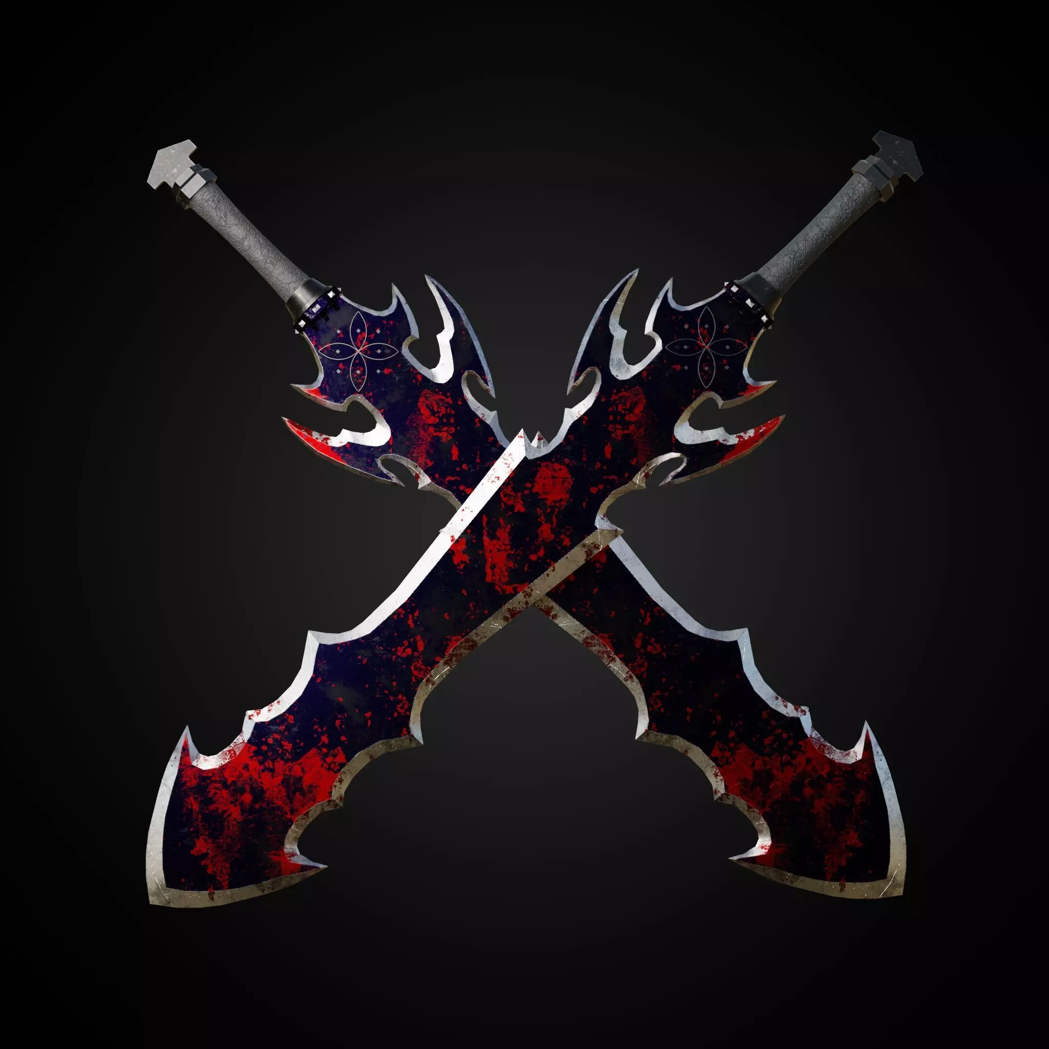 Sword of Warrior collection Low-poly 3D model_0