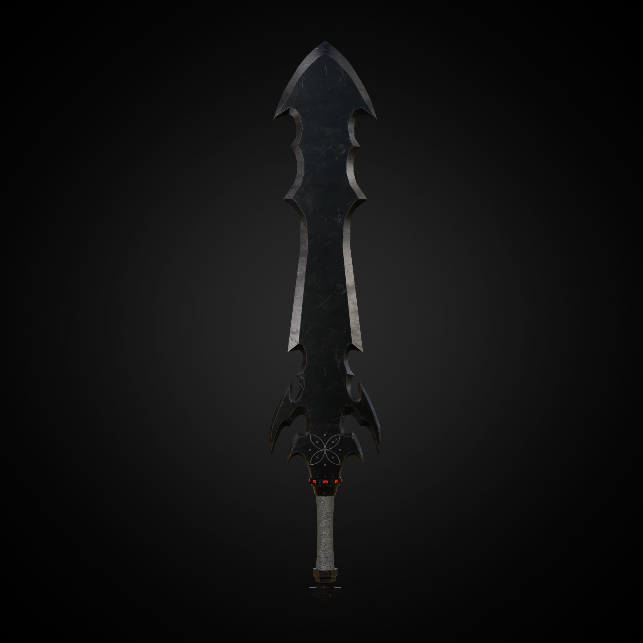 Sword of Warrior collection Low-poly 3D model_7