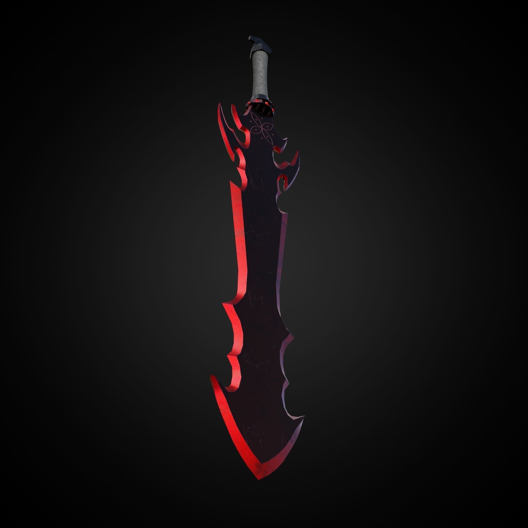 Sword of Warrior collection Low-poly 3D model_16