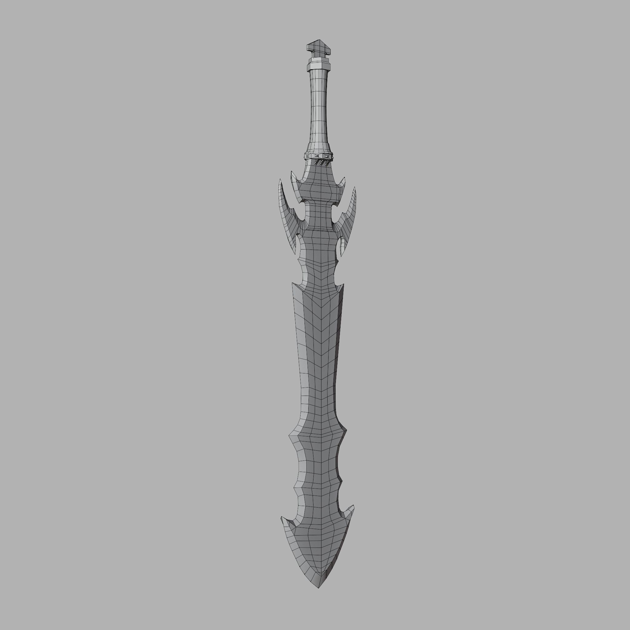 Sword of Warrior collection Low-poly 3D model_37