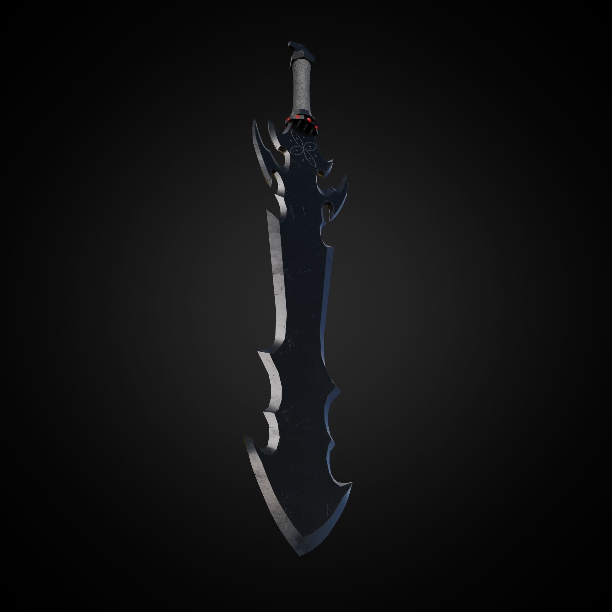 Sword of Warrior collection Low-poly 3D model_10