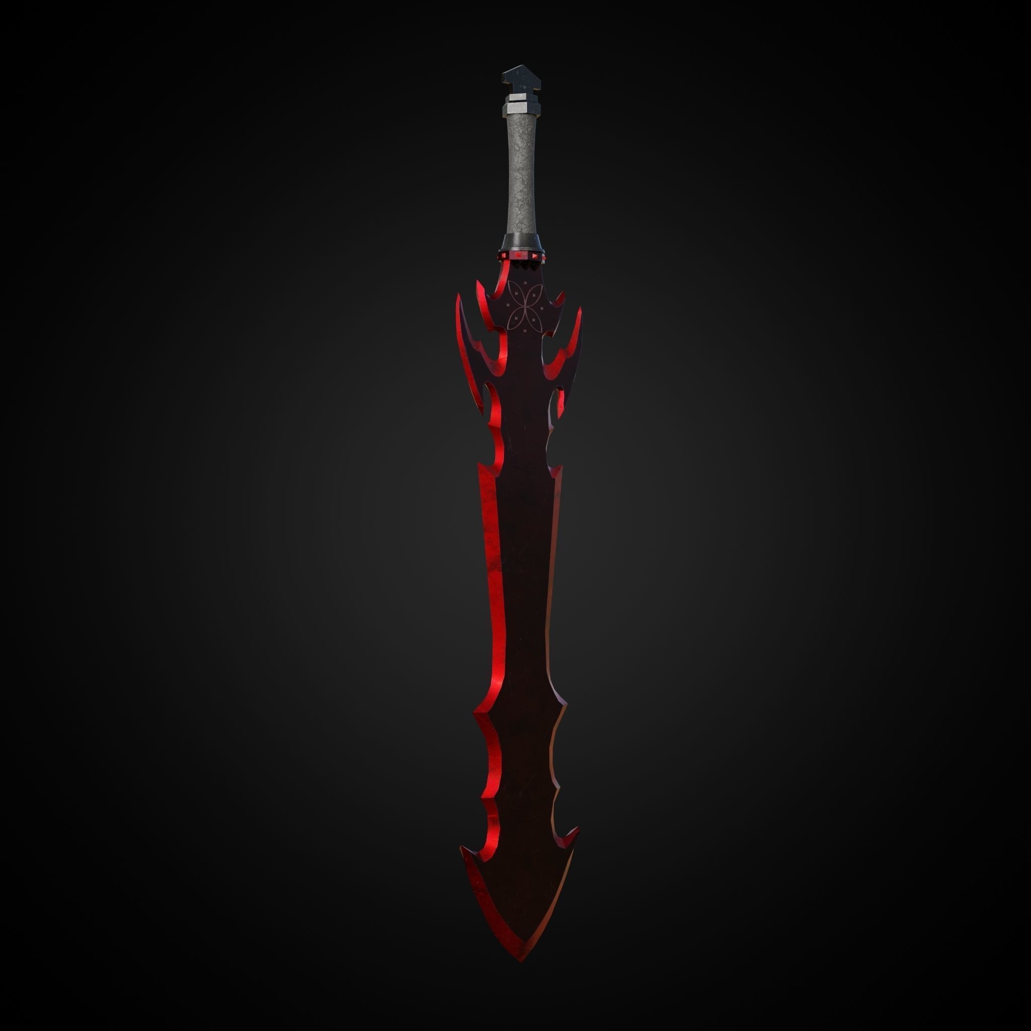 Sword of Warrior collection Low-poly 3D model_15