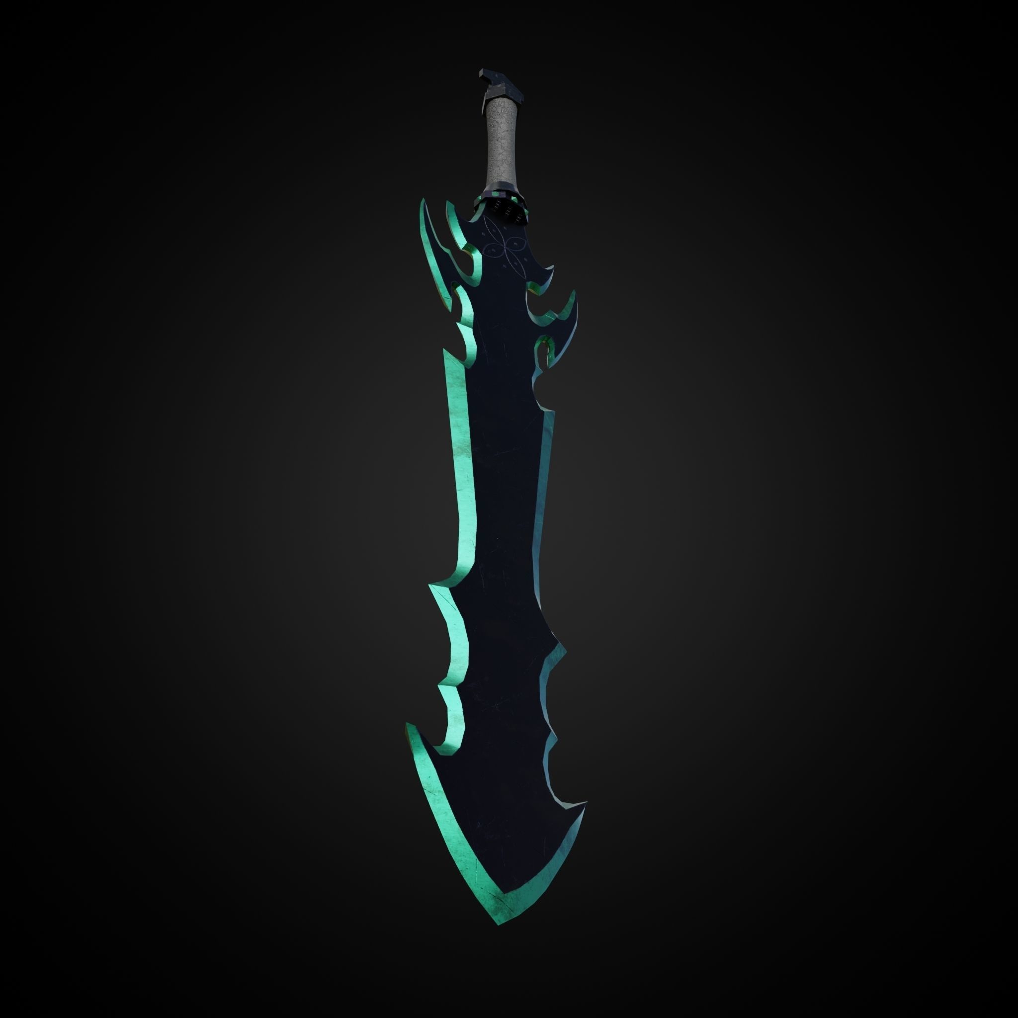 Sword of Warrior collection Low-poly 3D model_6