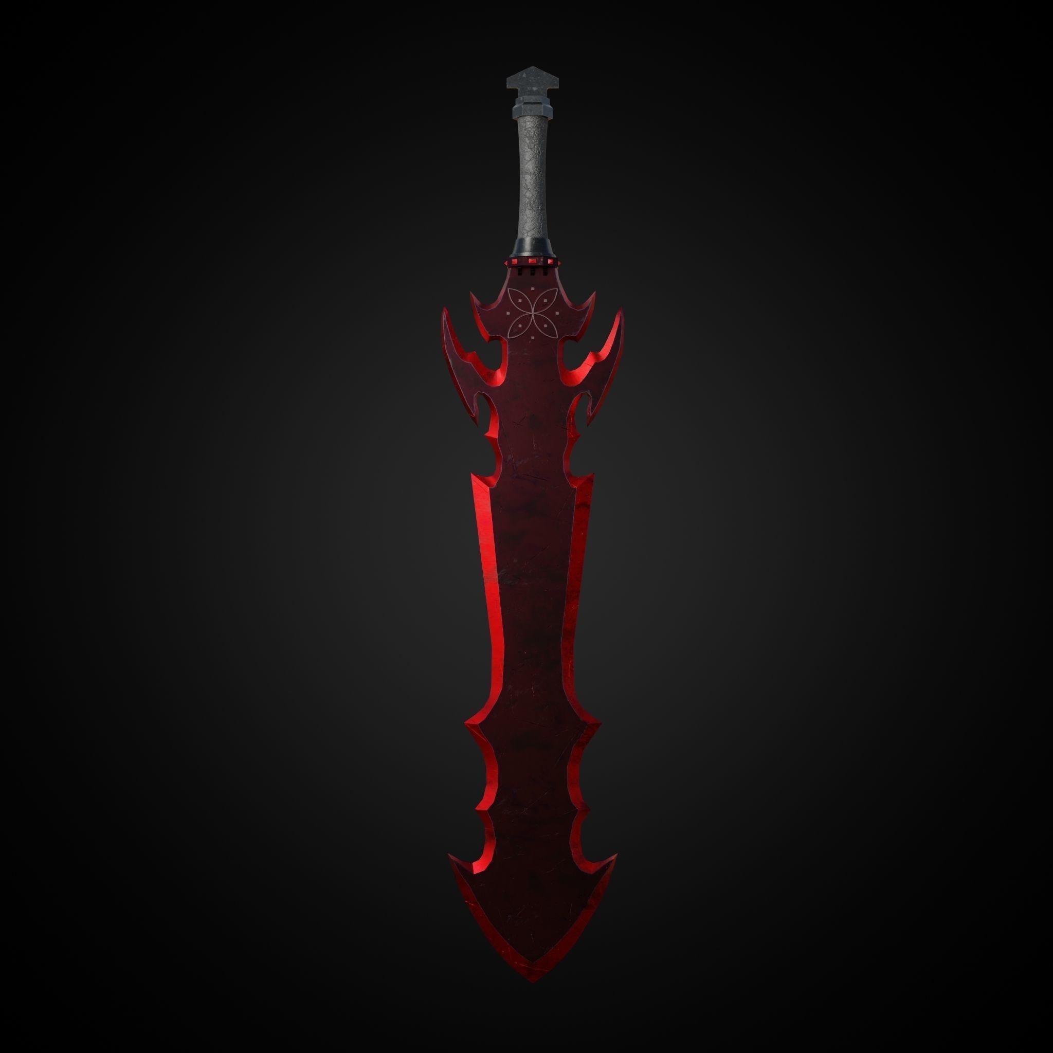 Sword of Warrior collection Low-poly 3D model_14