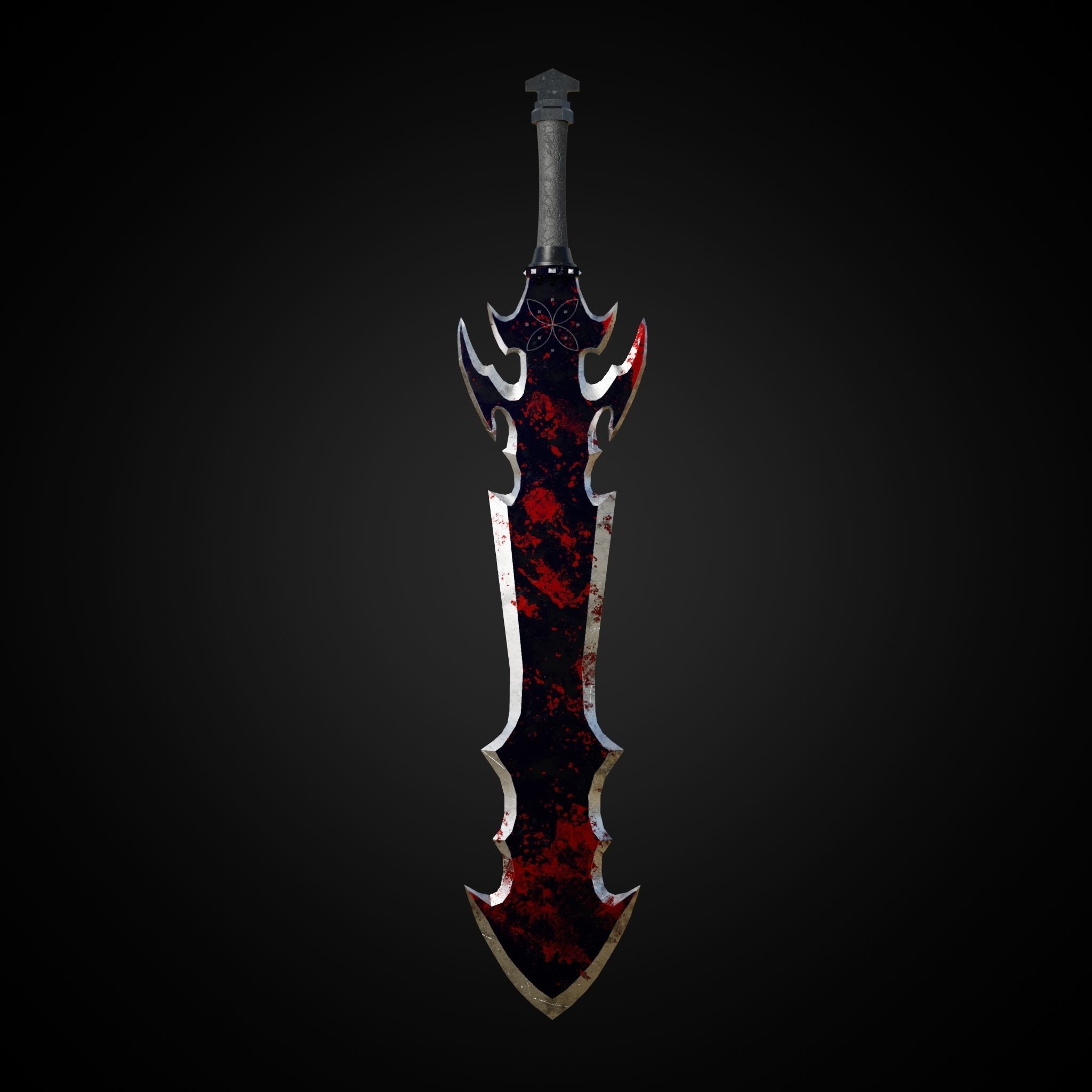 Sword of Warrior collection Low-poly 3D model_29