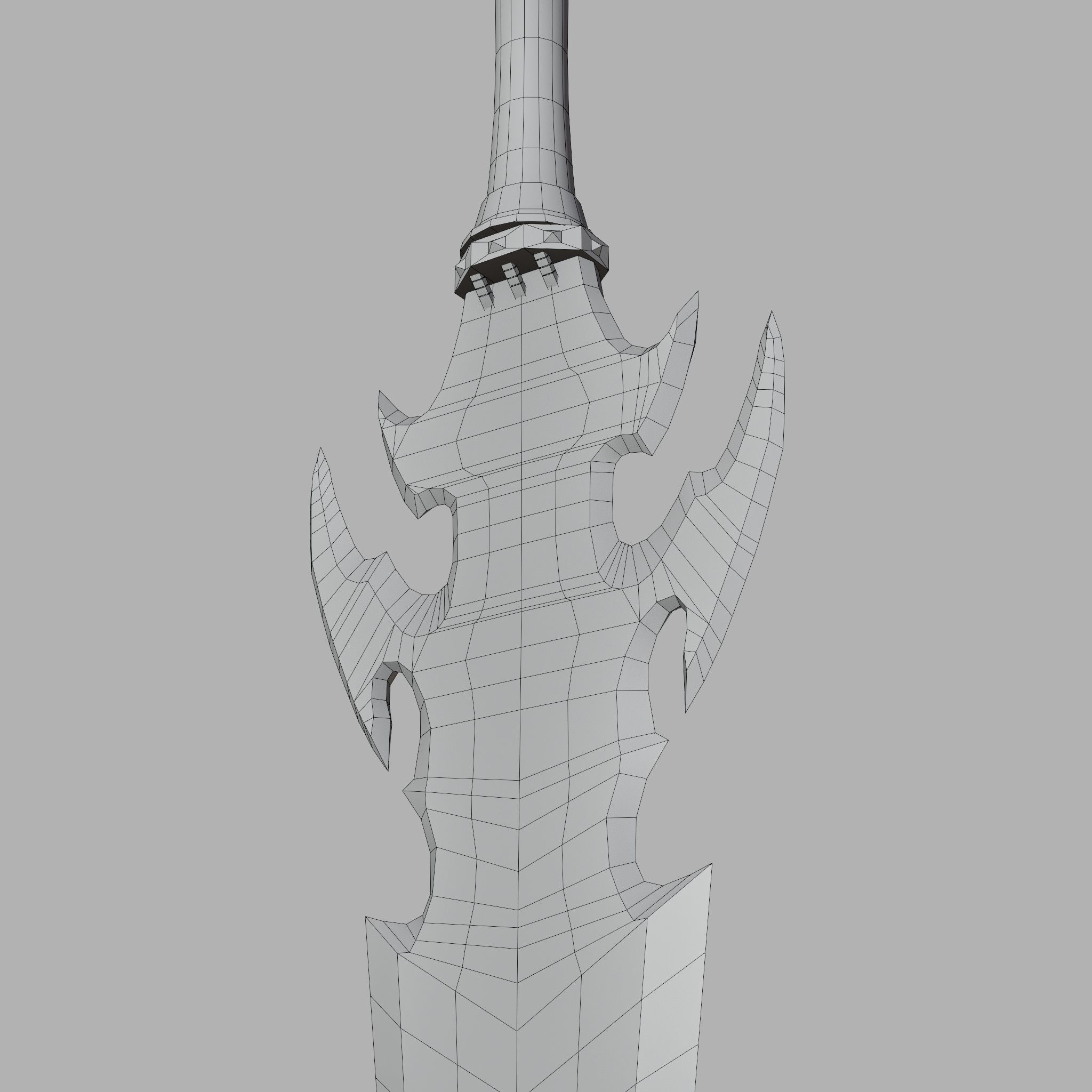 Sword of Warrior collection Low-poly 3D model_38