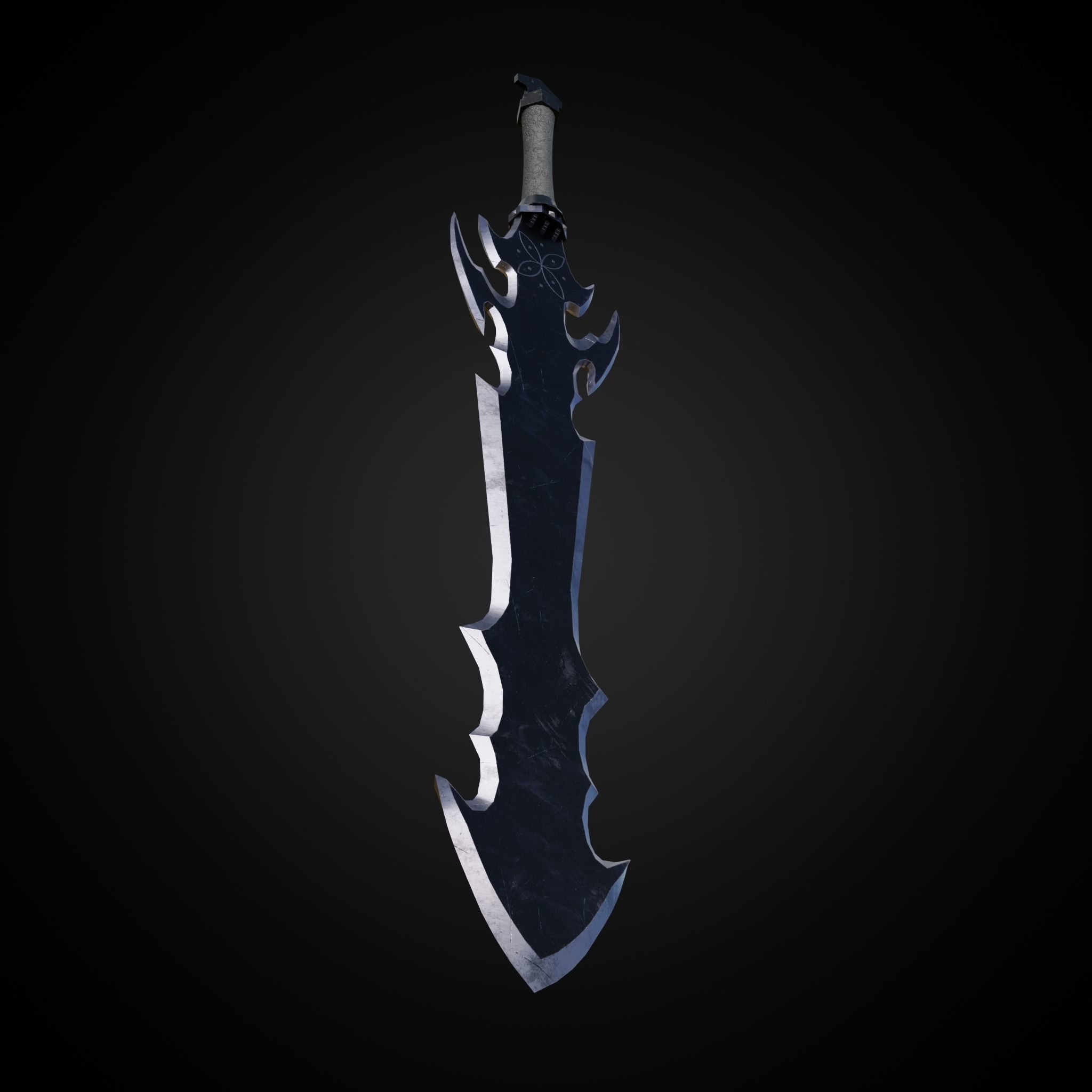 Sword of Warrior collection Low-poly 3D model_19