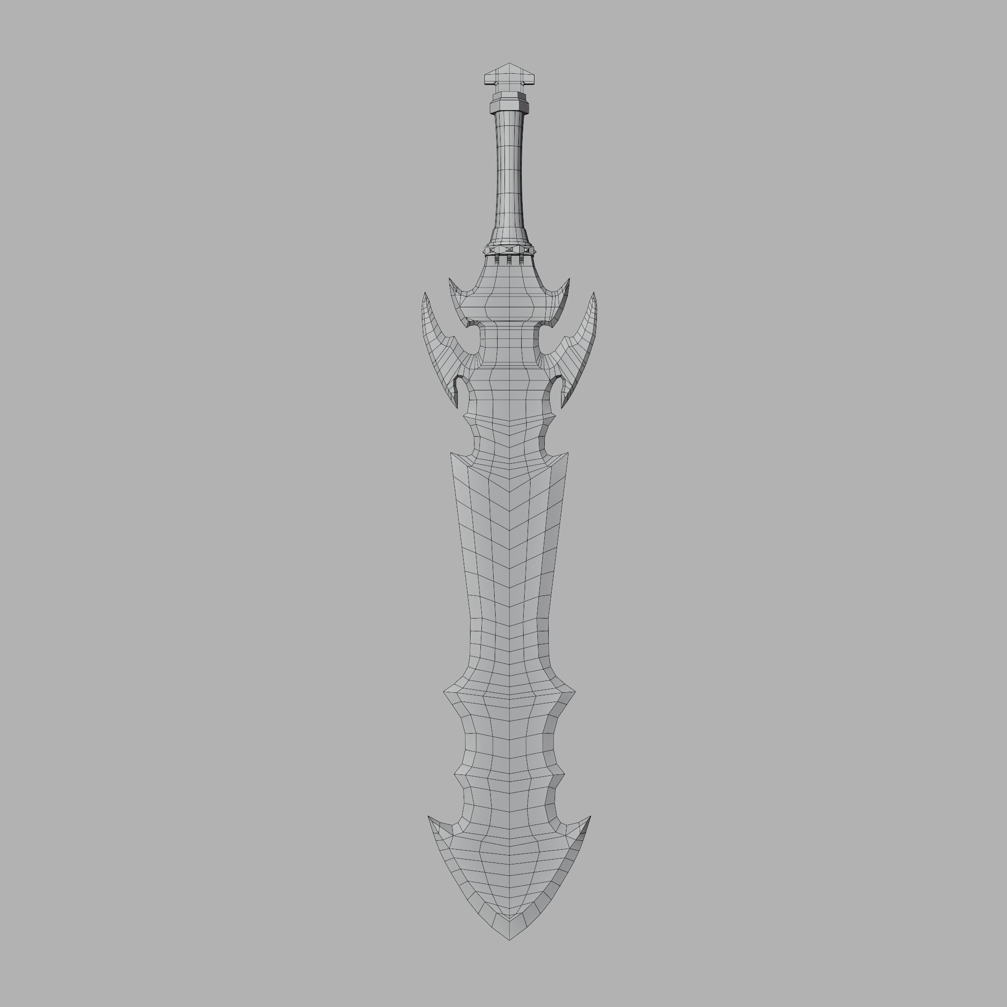 Sword of Warrior collection Low-poly 3D model_40