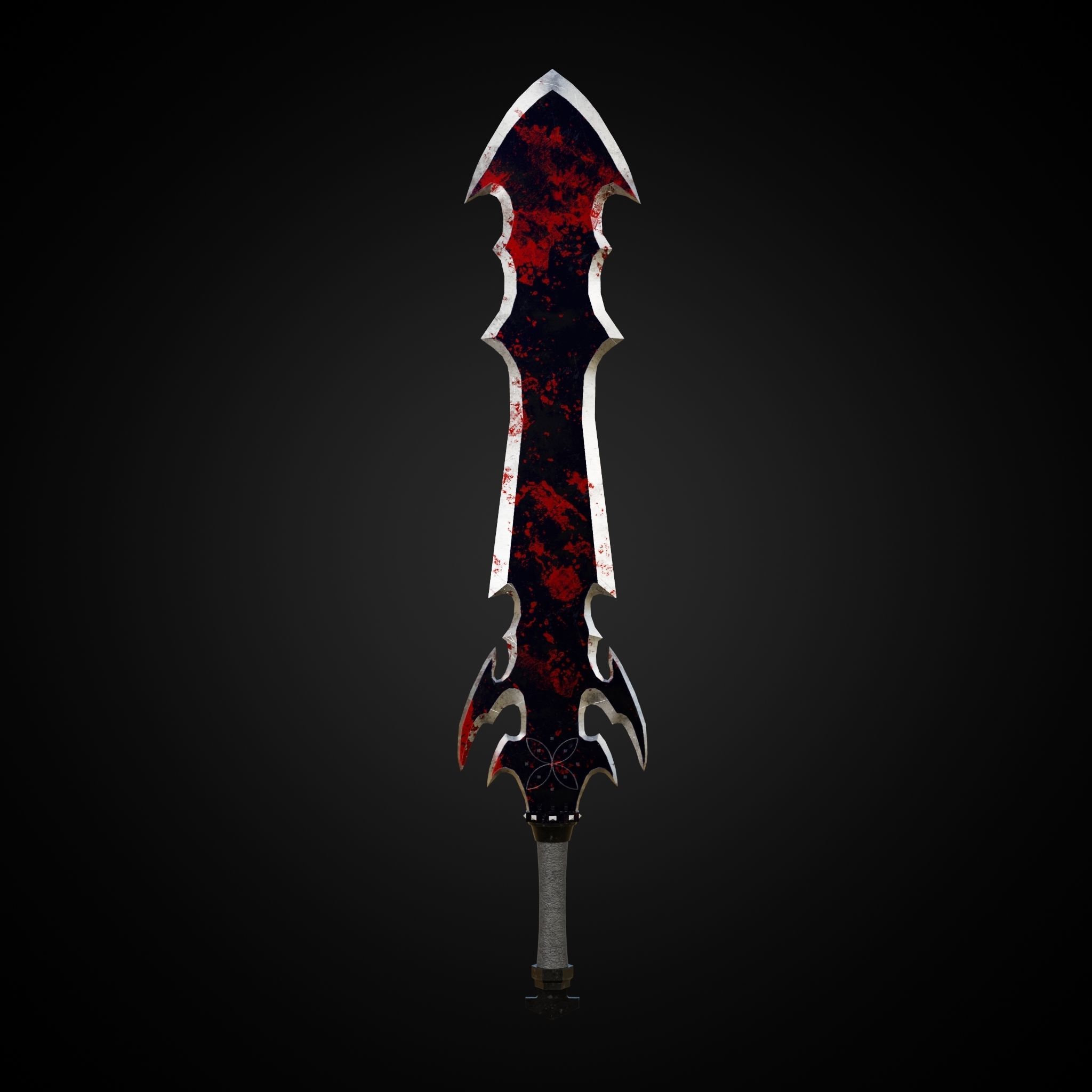 Sword of Warrior collection Low-poly 3D model_35