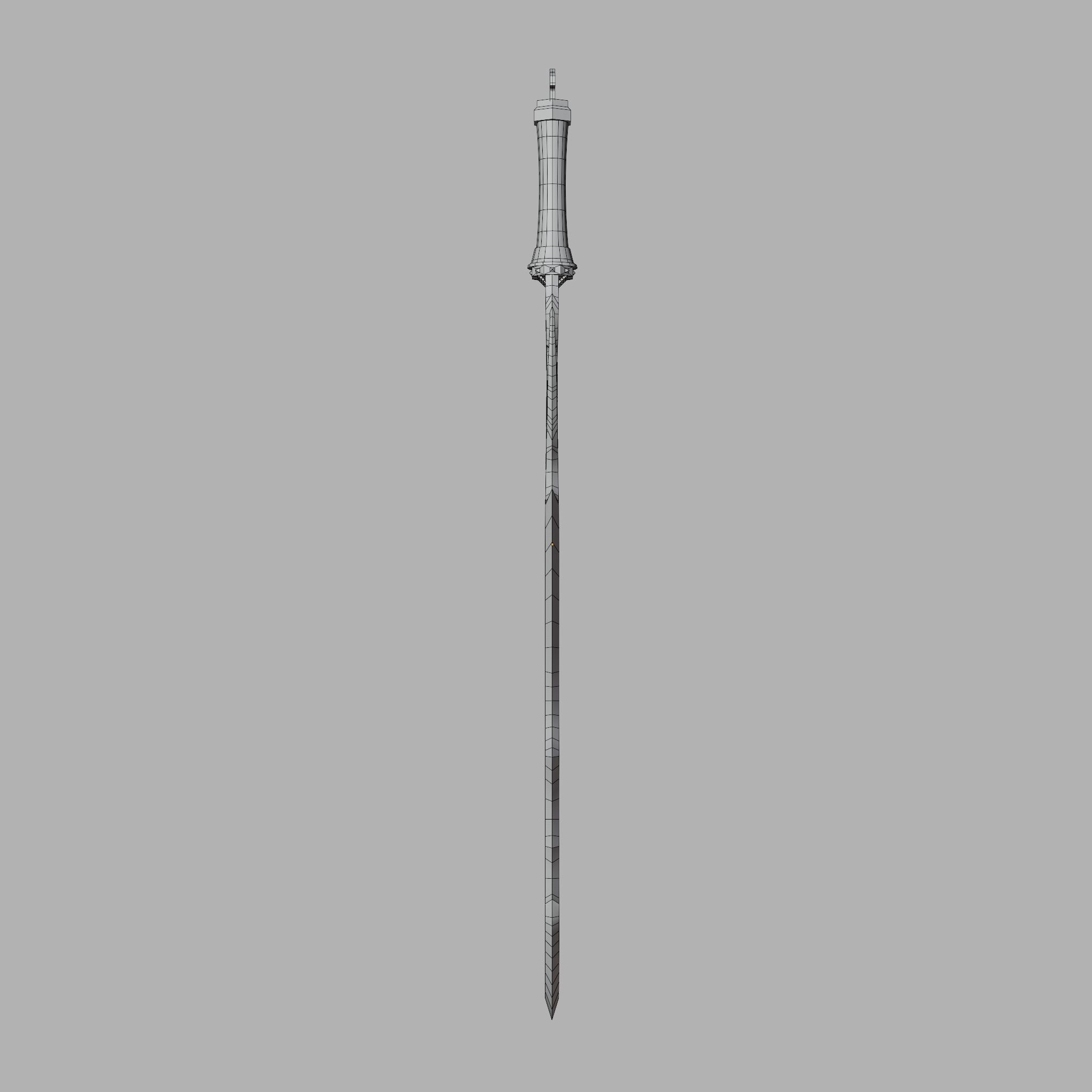 Sword of Warrior collection Low-poly 3D model_39