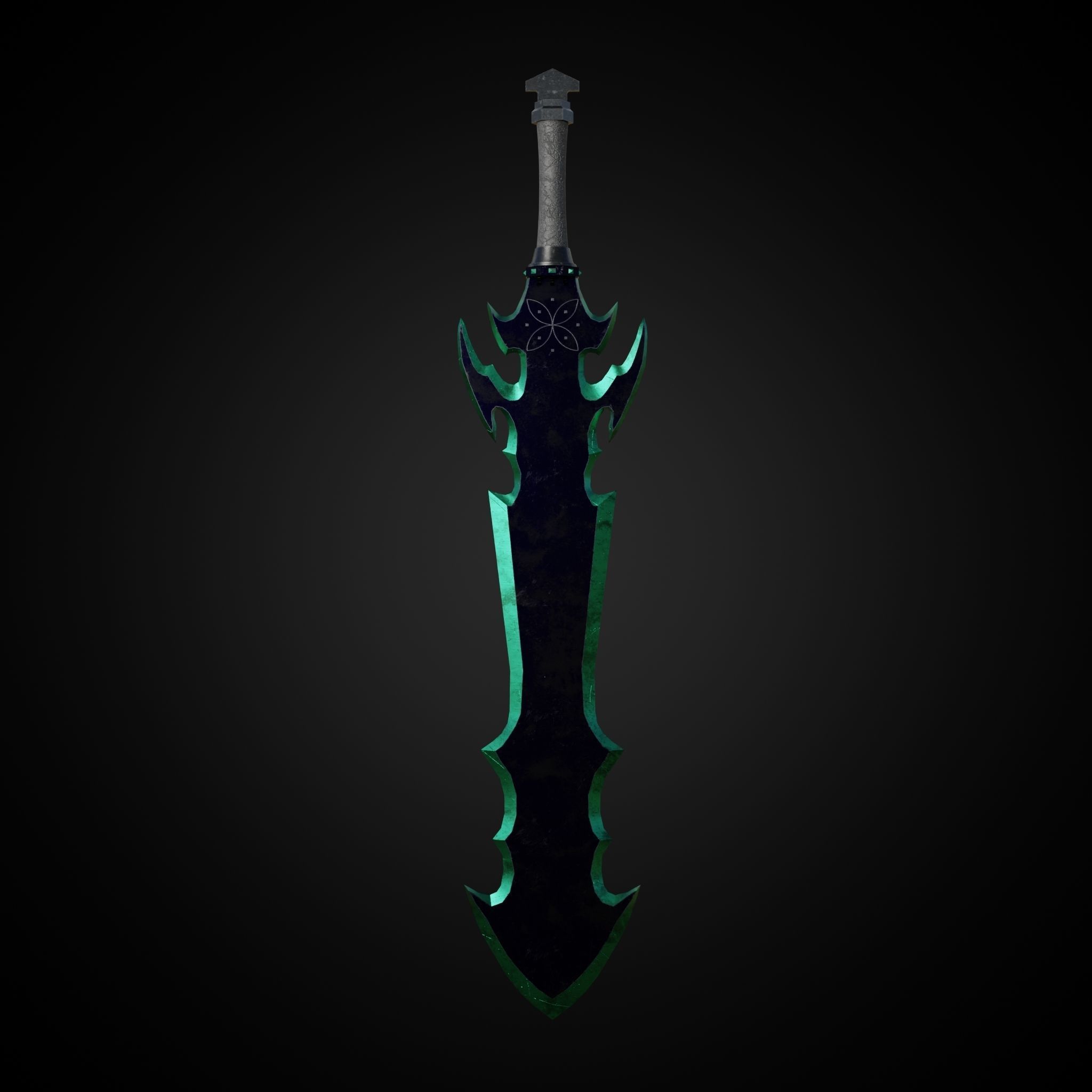 Sword of Warrior collection Low-poly 3D model_1