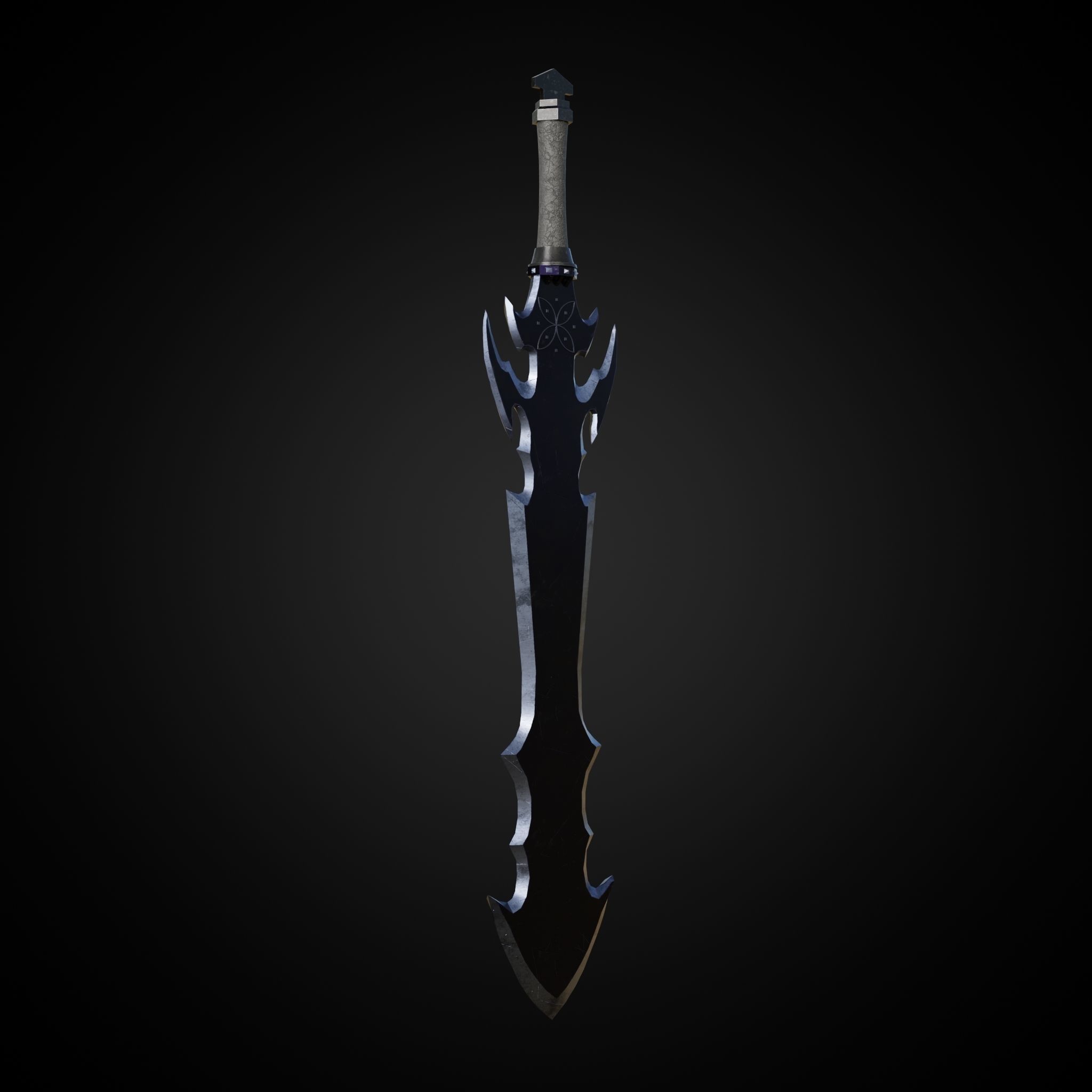 Sword of Warrior collection Low-poly 3D model_28