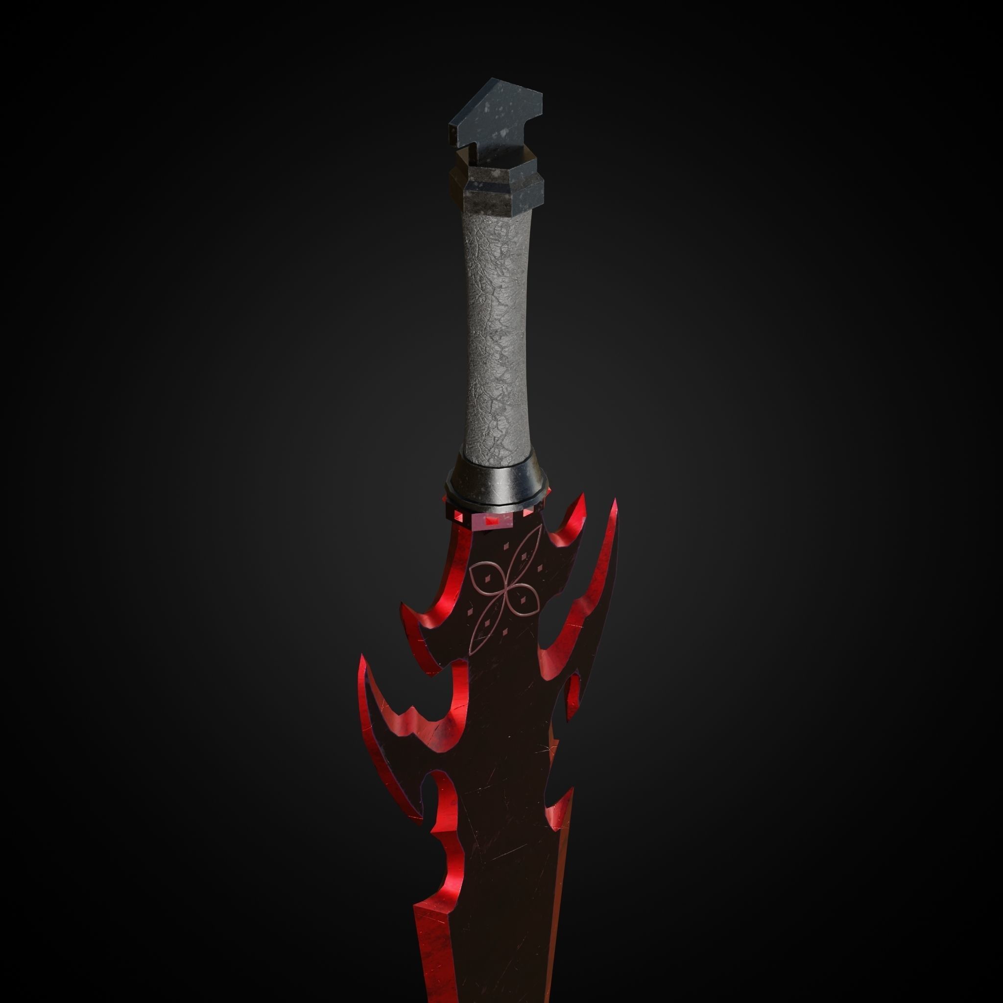 Sword of Warrior collection Low-poly 3D model_20