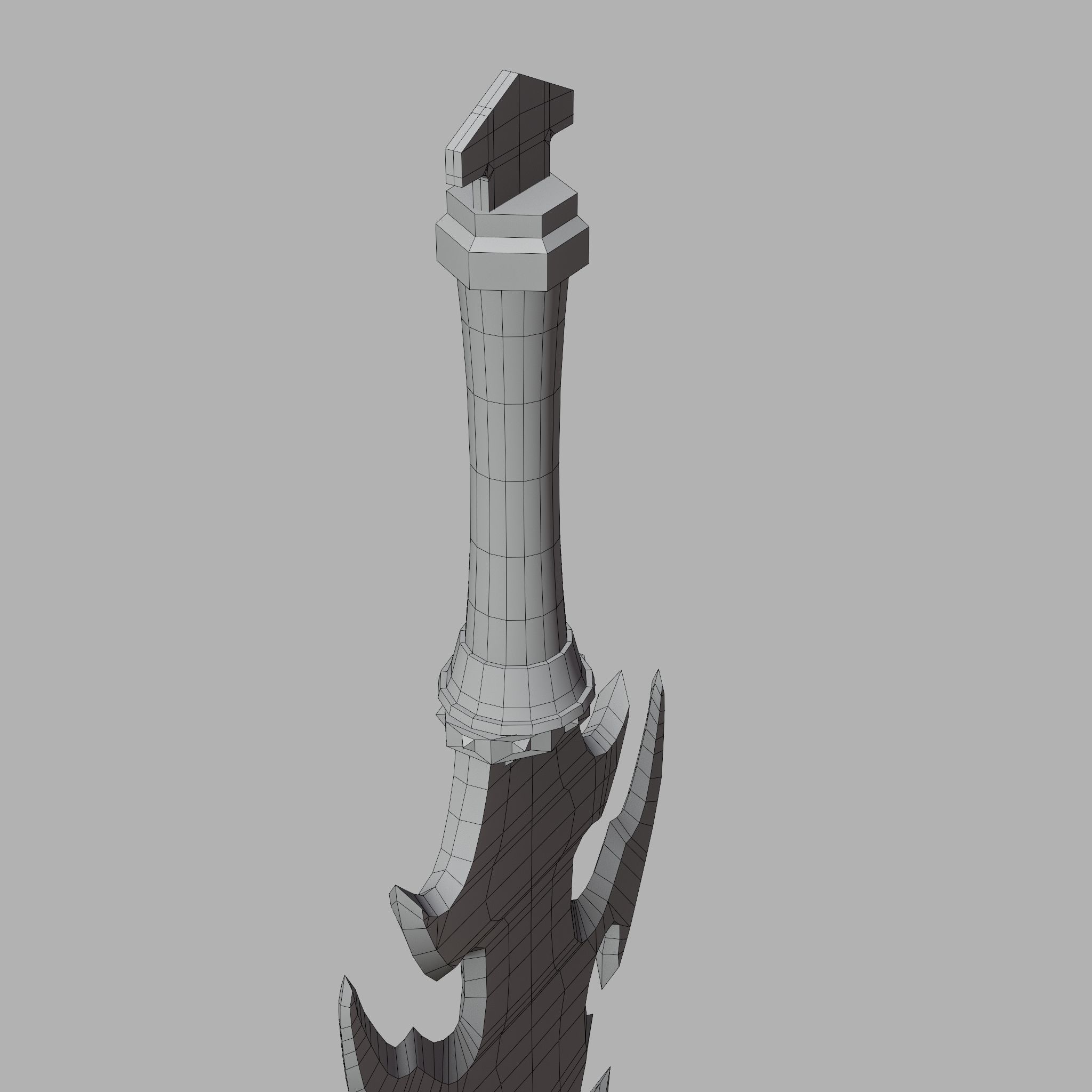 Sword of Warrior collection Low-poly 3D model_42
