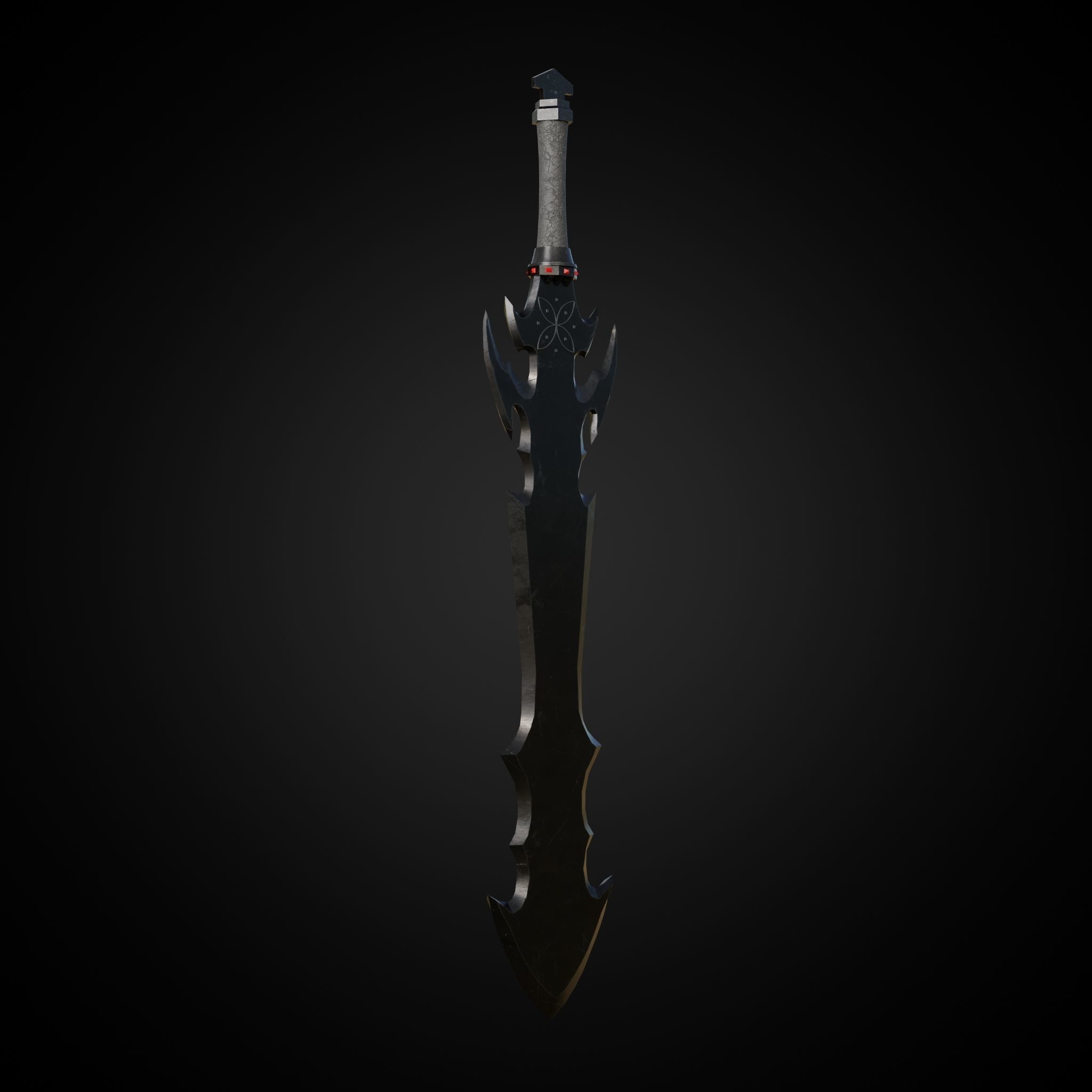Sword of Warrior collection Low-poly 3D model_8