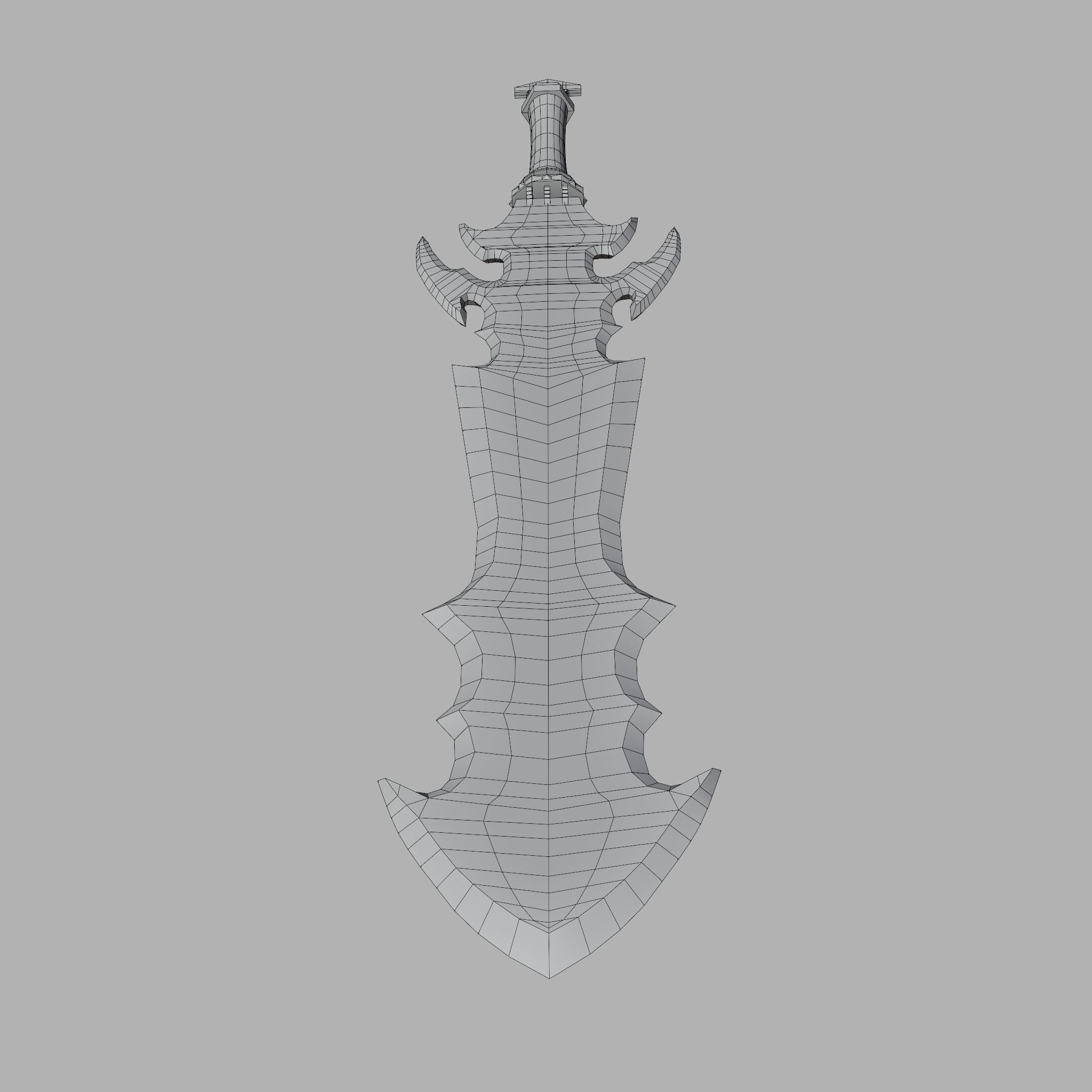 Sword of Warrior collection Low-poly 3D model_41
