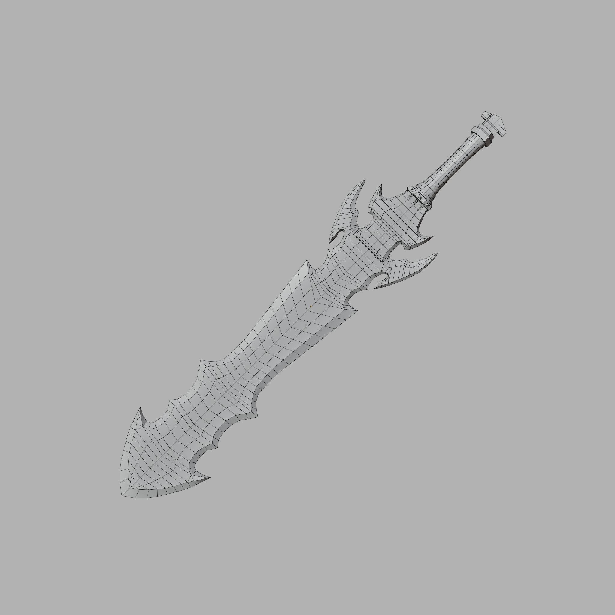 Sword of Warrior collection Low-poly 3D model_36