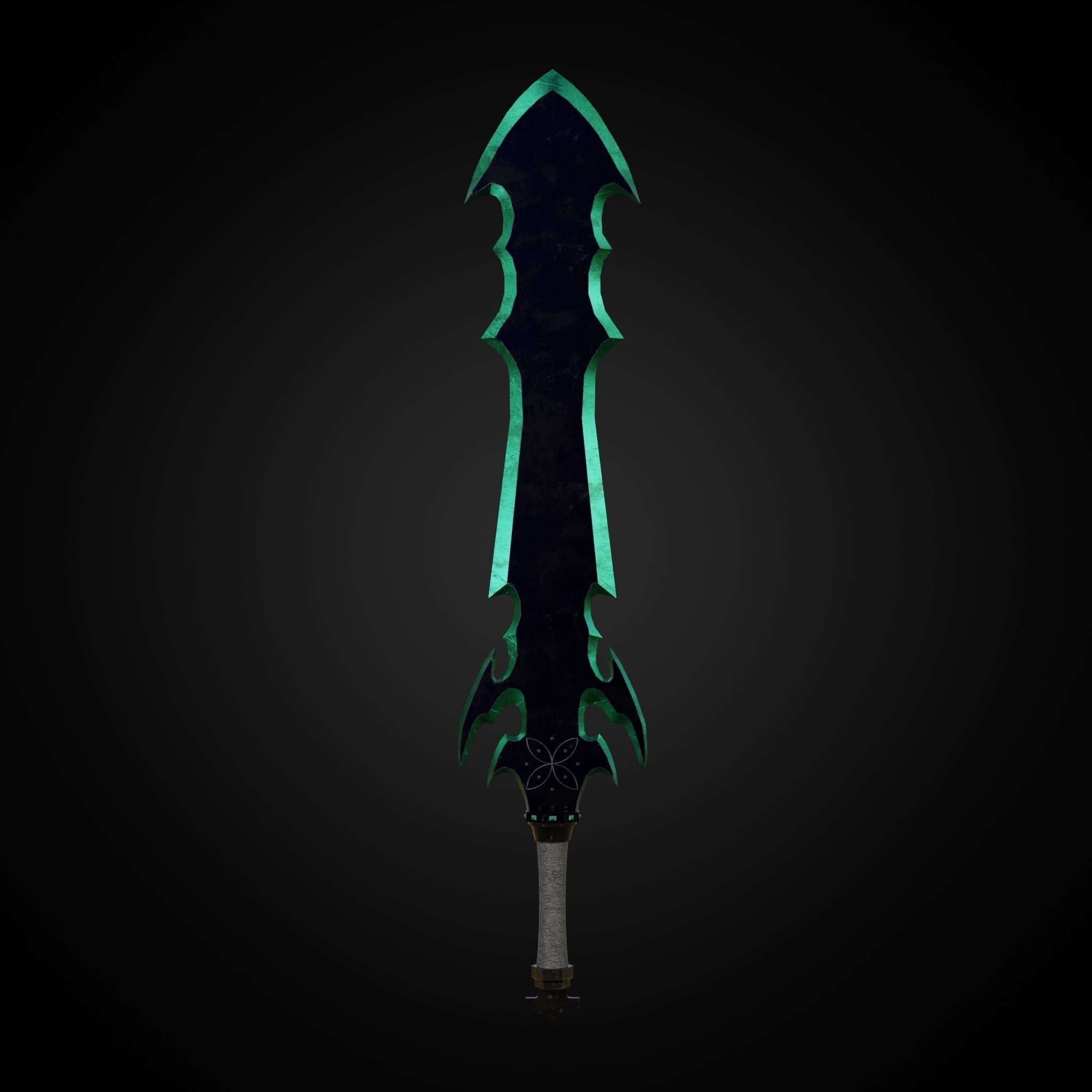 Sword of Warrior collection Low-poly 3D model_2
