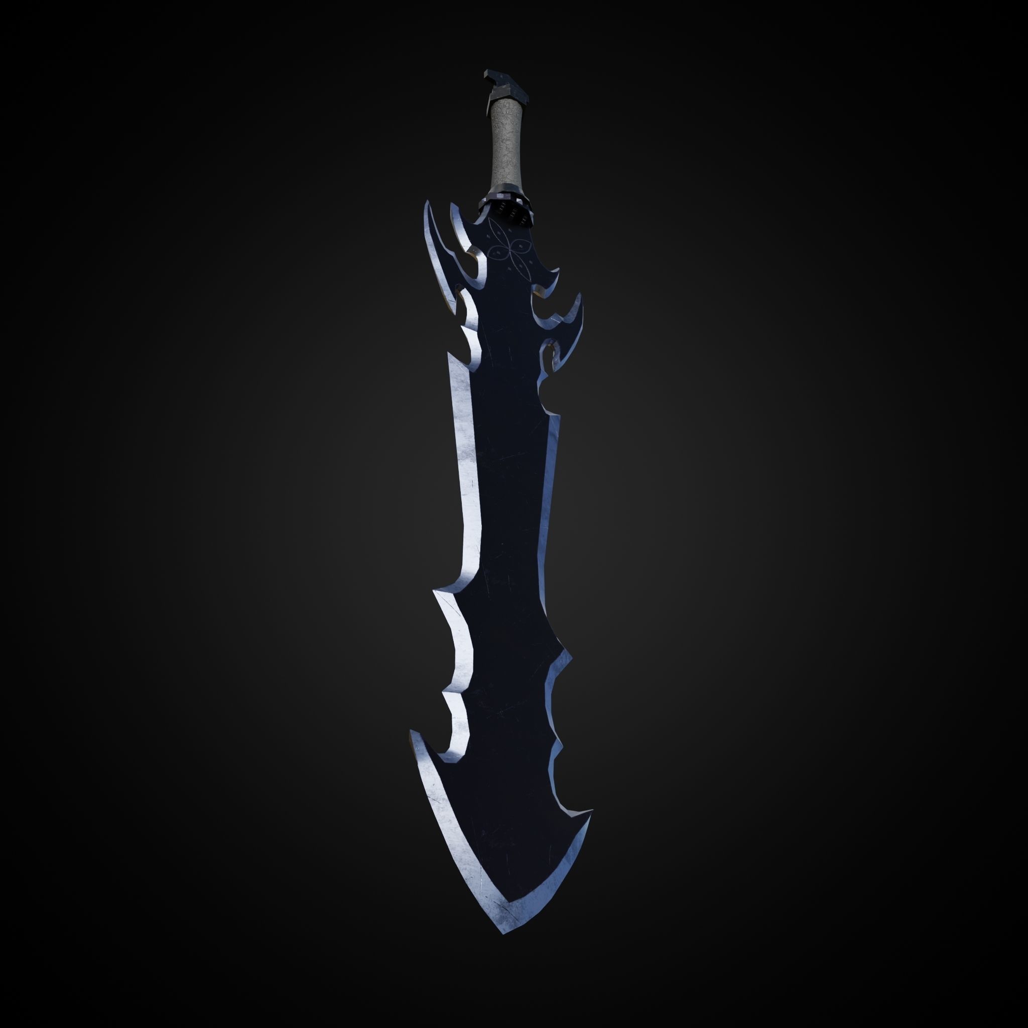 Sword of Warrior collection Low-poly 3D model_31