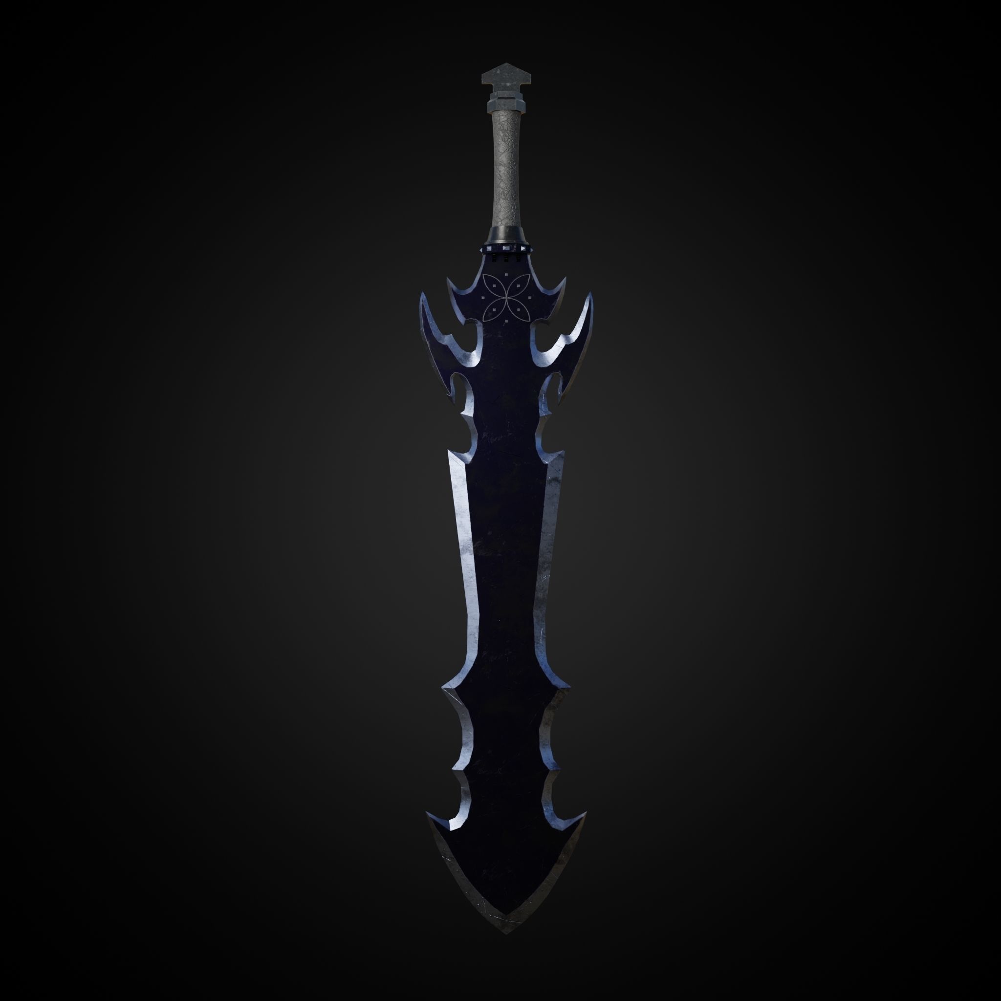 Sword of Warrior collection Low-poly 3D model_23