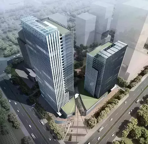 SU model of modern style Building office building