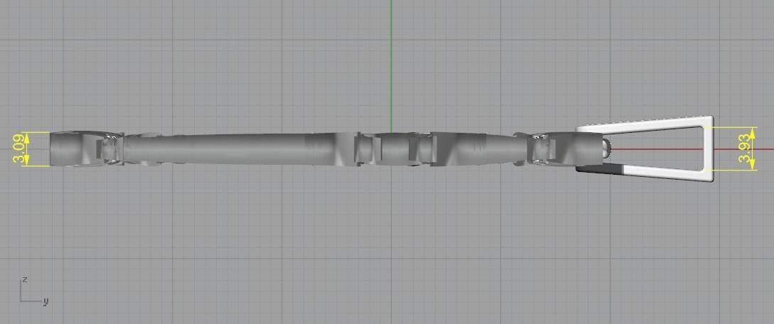 Pendant cross N01405 3D print model_8