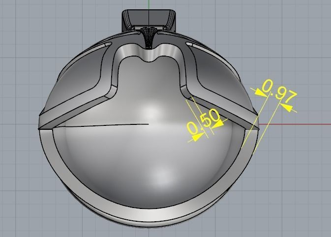 Pendant mask N01401 3D print model_7