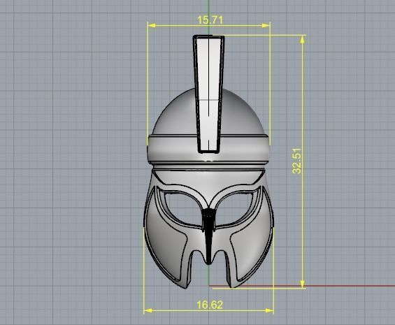 Pendant mask N01401 3D print model_5